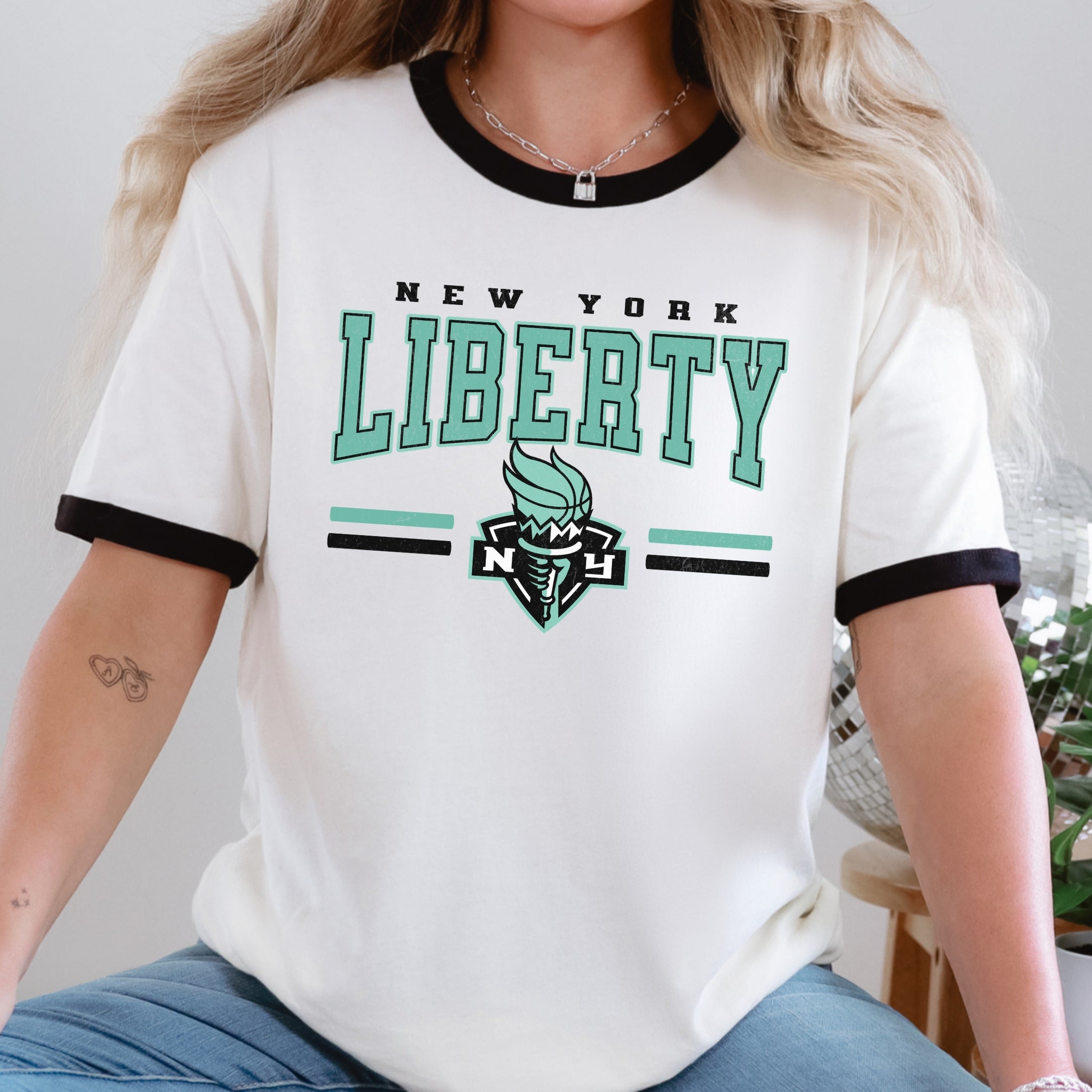 New York Liberty Legacy Ringer T-Shirt