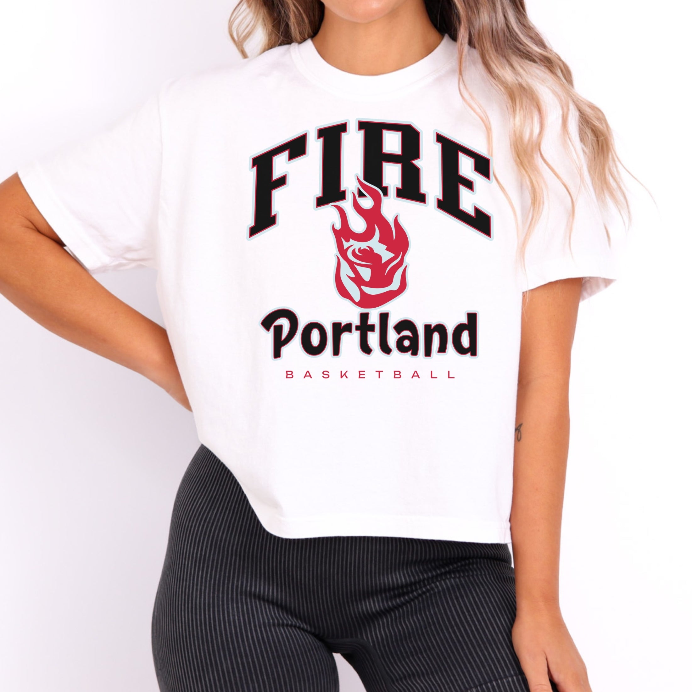 Portland Fire Fierce Energy Women's Cropped Boxy Tee