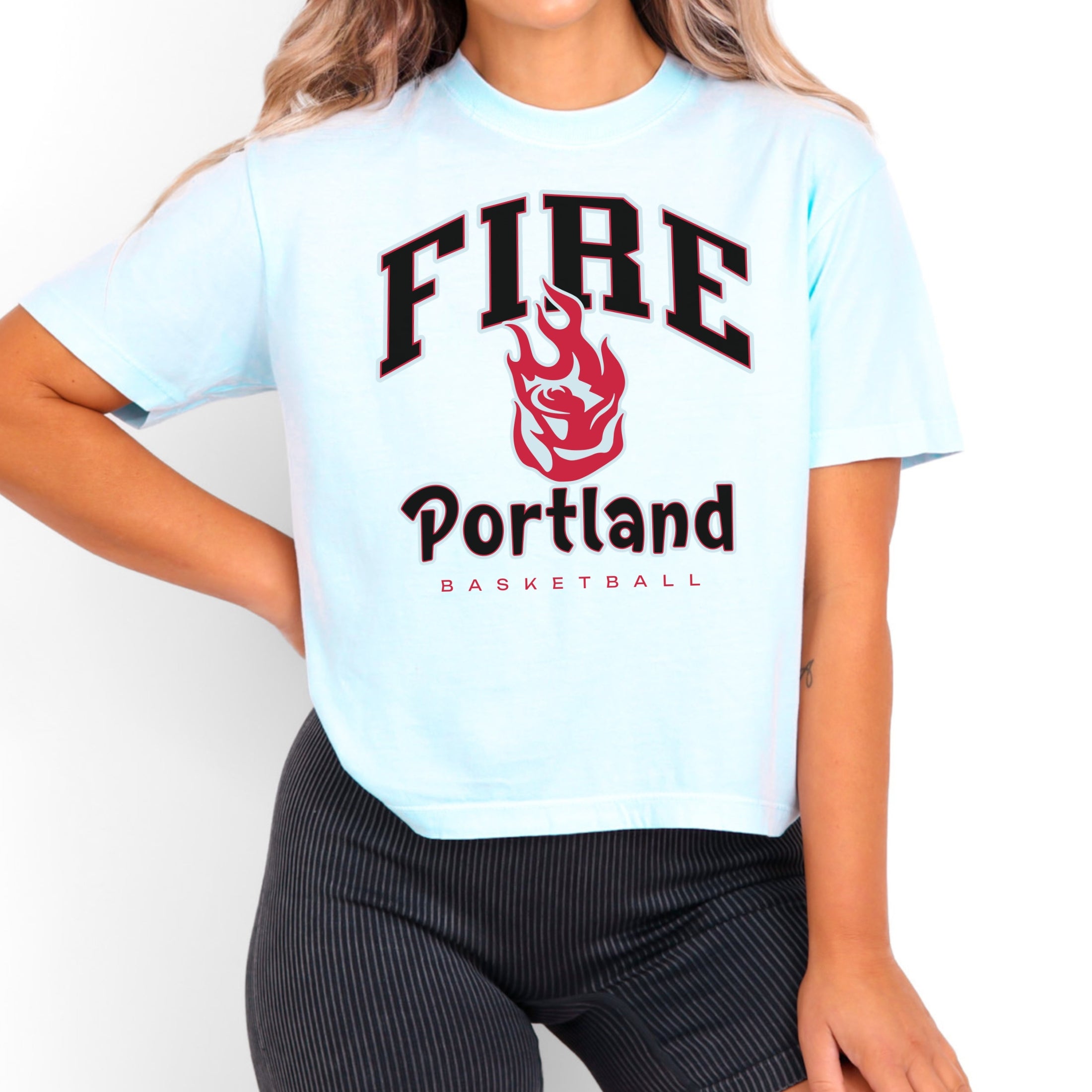 Portland Fire Fierce Energy Women's Cropped Boxy Tee