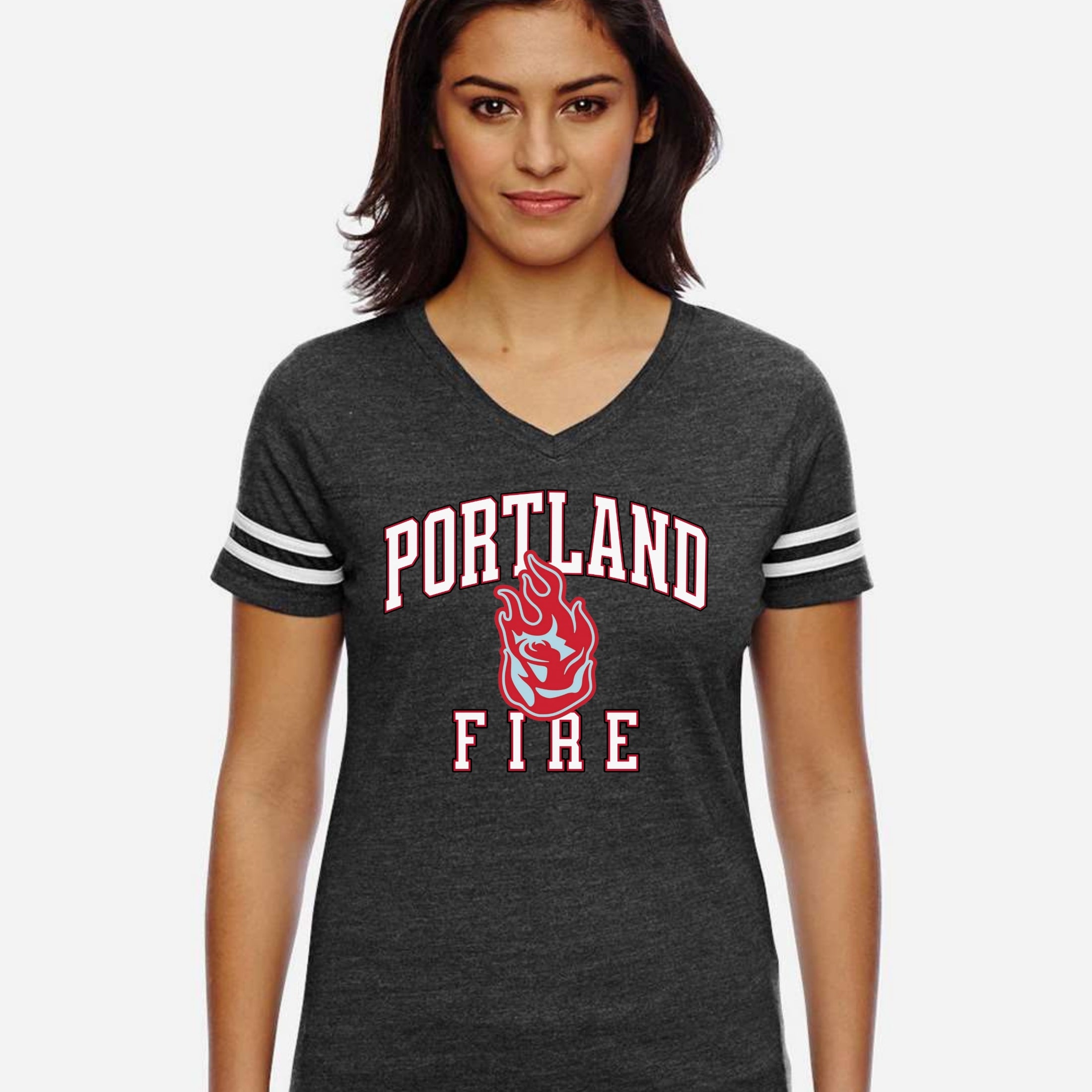 Portland Fire Victory Mode Women's V-Neck Jersey Tee