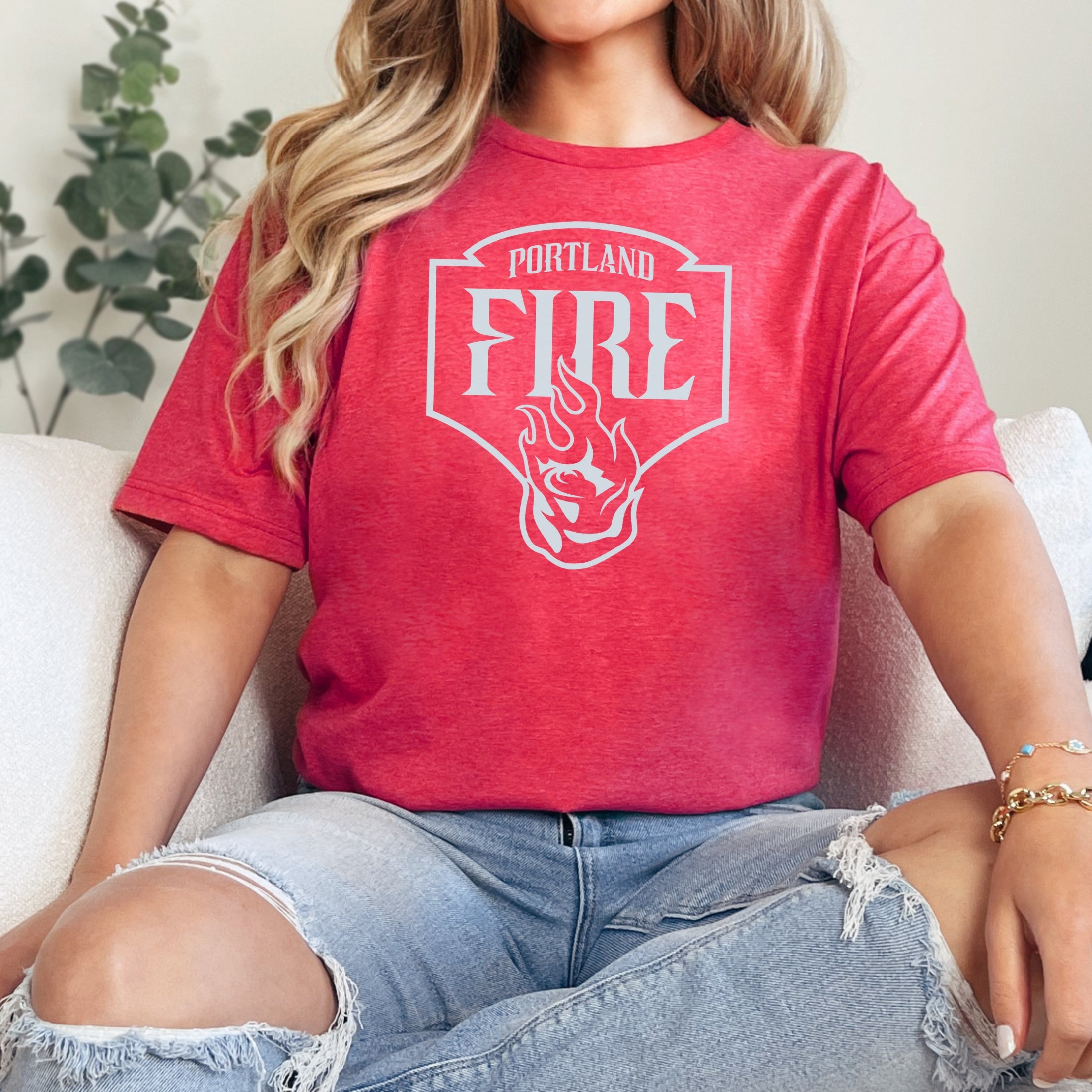 Portland Fire Logo Silhouette Unisex T-Shirt