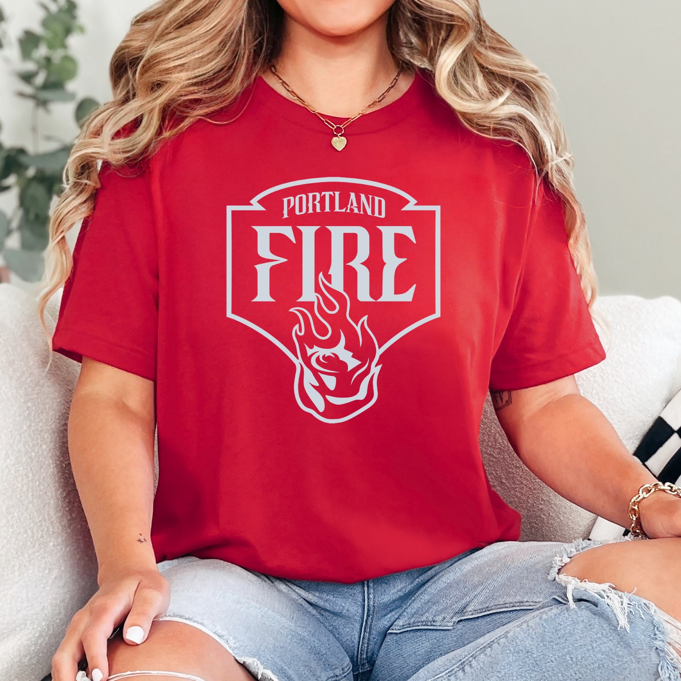 Portland Fire Logo Silhouette Unisex T-Shirt