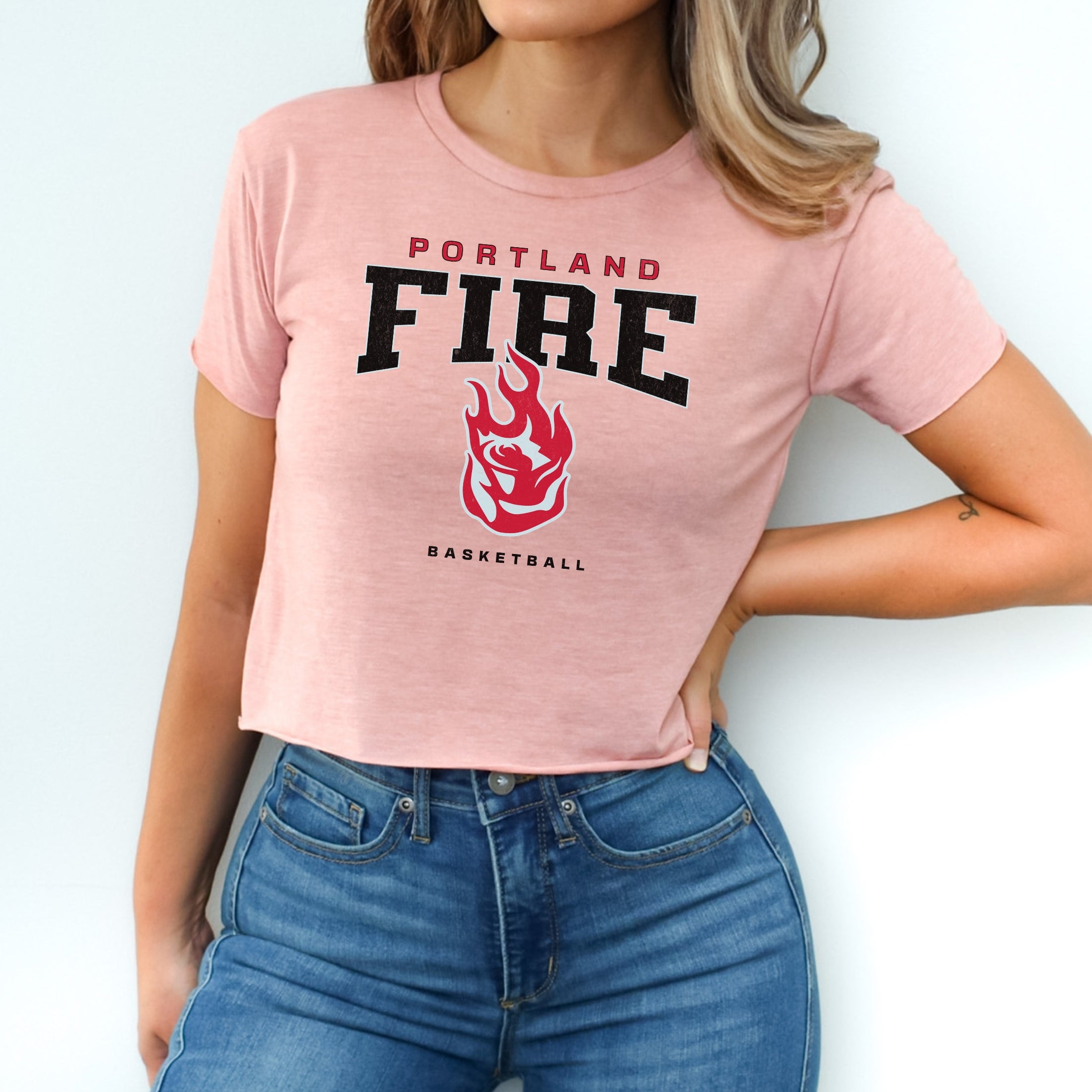 Portland Fire Varsity Edge Women's Festival Crop Top