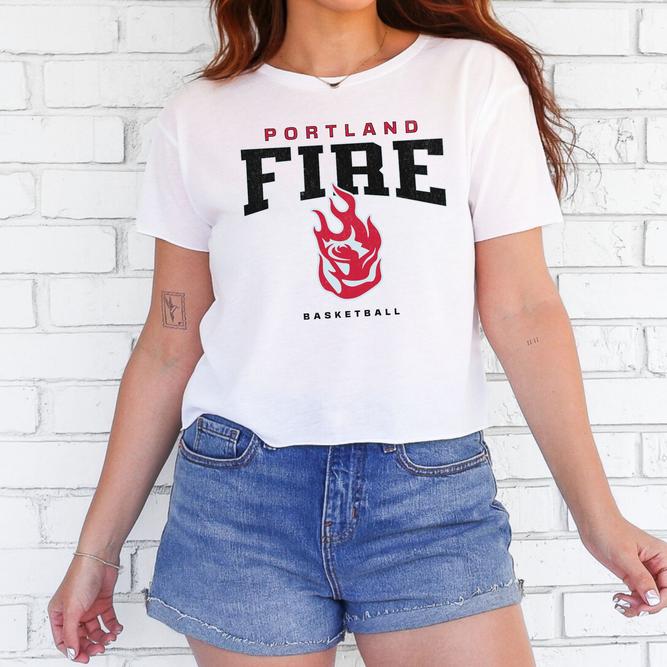 Portland Fire Varsity Edge Women's Festival Crop Top