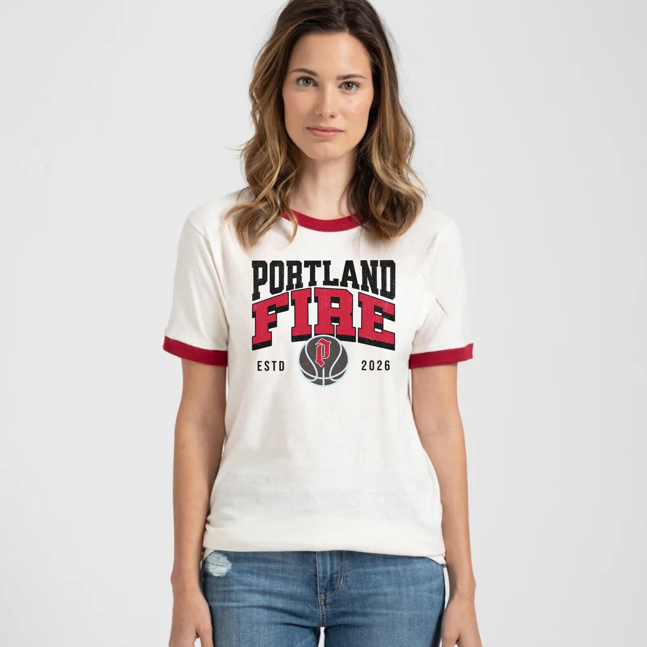 Portland Fire Basketball Rivals Ringer T-Shirt