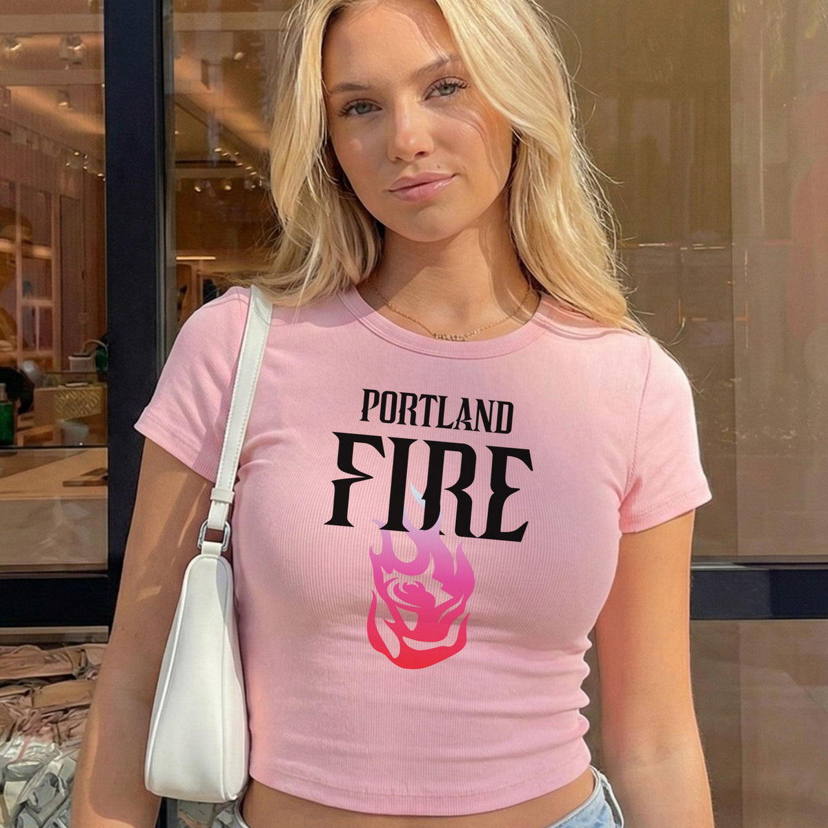 Portland Fire Global Logo Women's Baby Tee