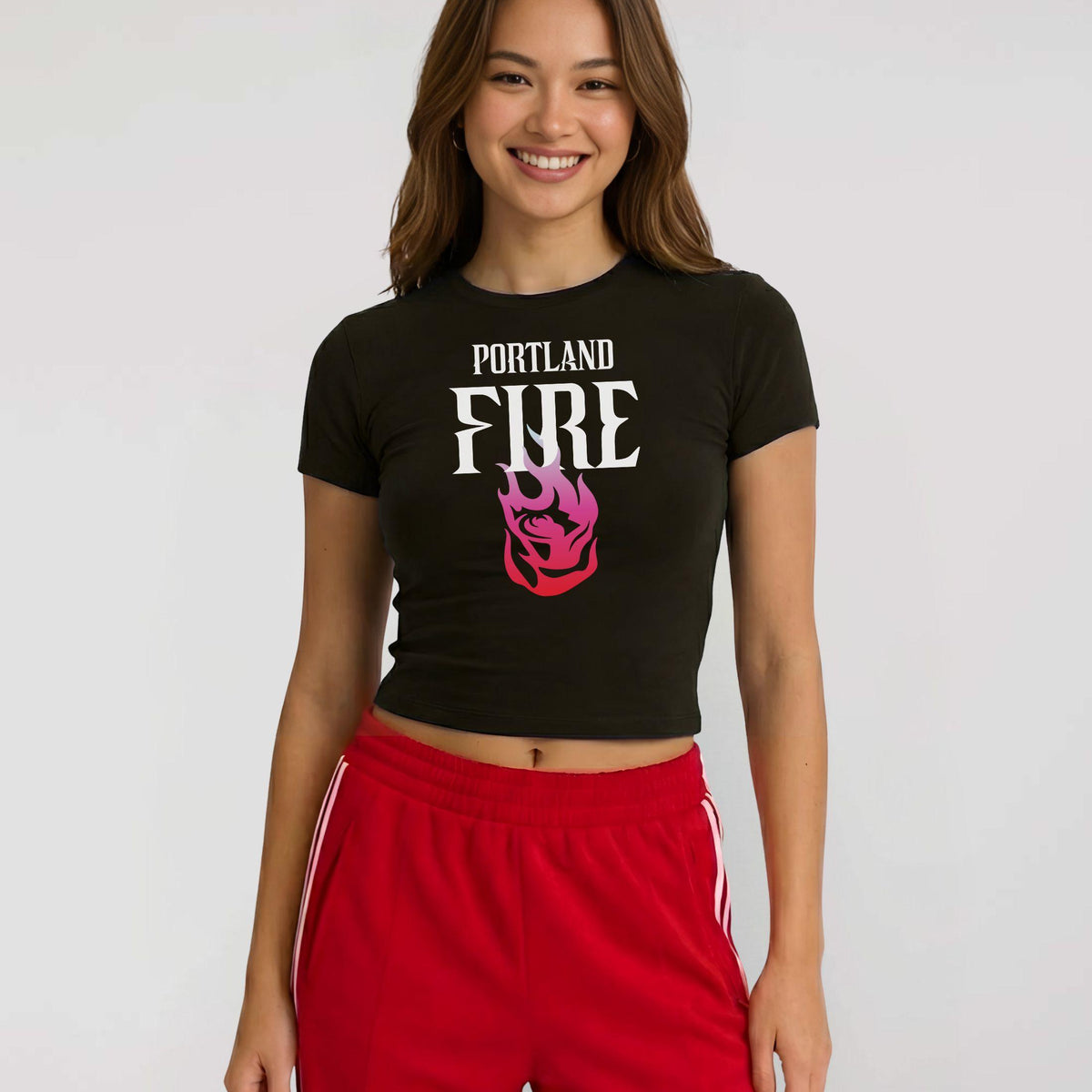 Portland Fire Global Logo Women's Baby Tee