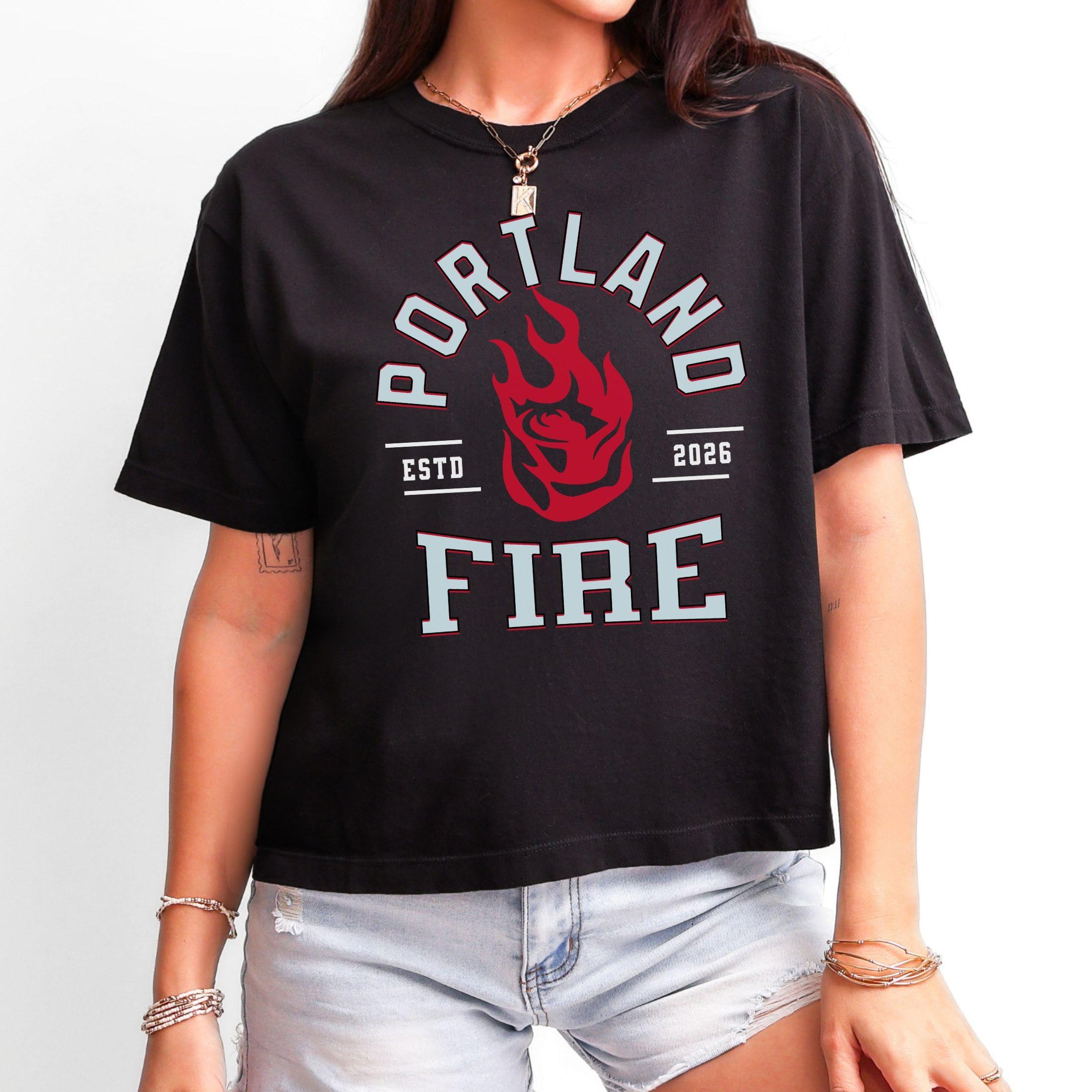 Portland Fire Heritage Women's Boxy Cropped Tee