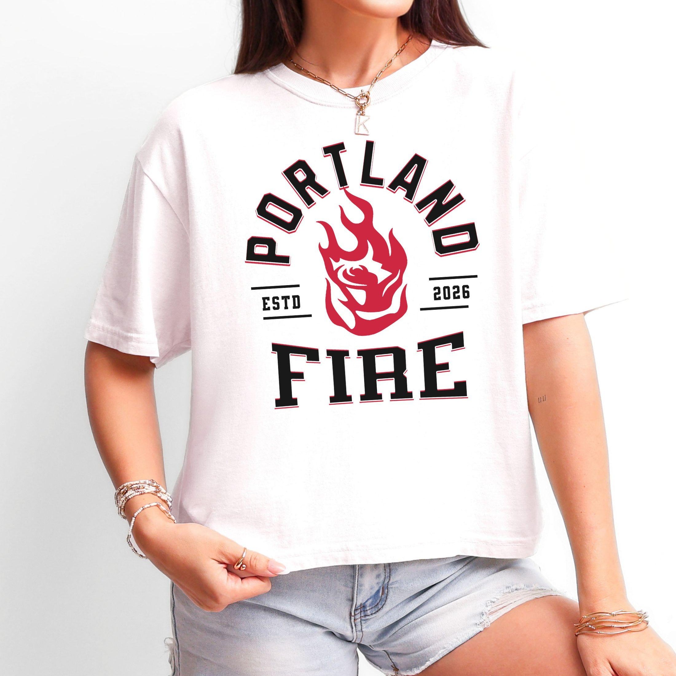 Portland Fire Heritage Women's Boxy Cropped Tee