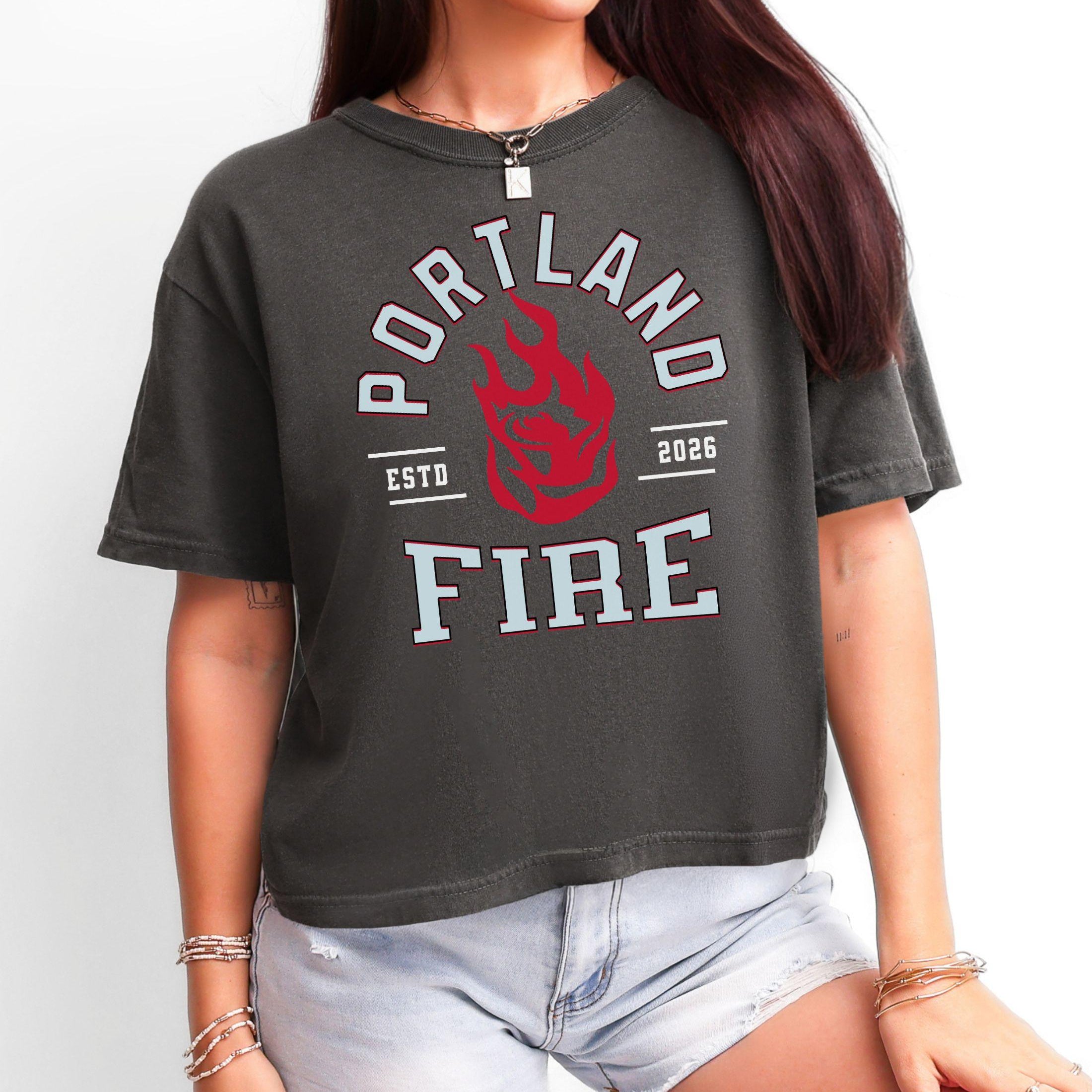 Portland Fire Heritage Women's Boxy Cropped Tee