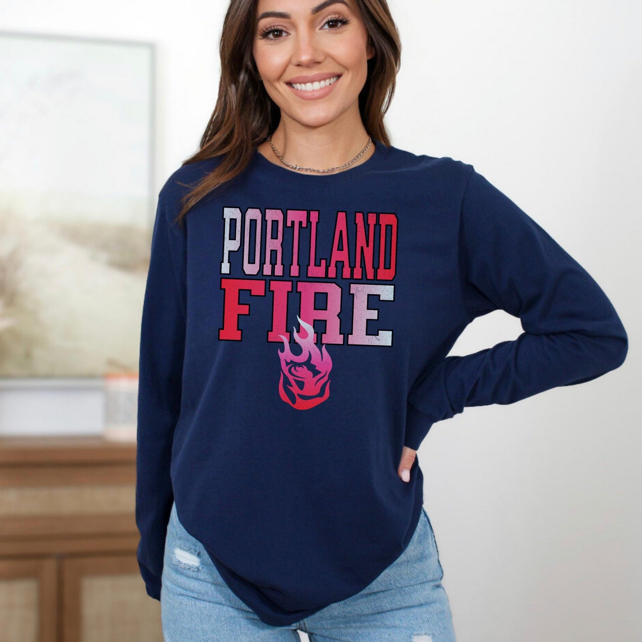 Portland Fire New Era Long Sleeve Tee