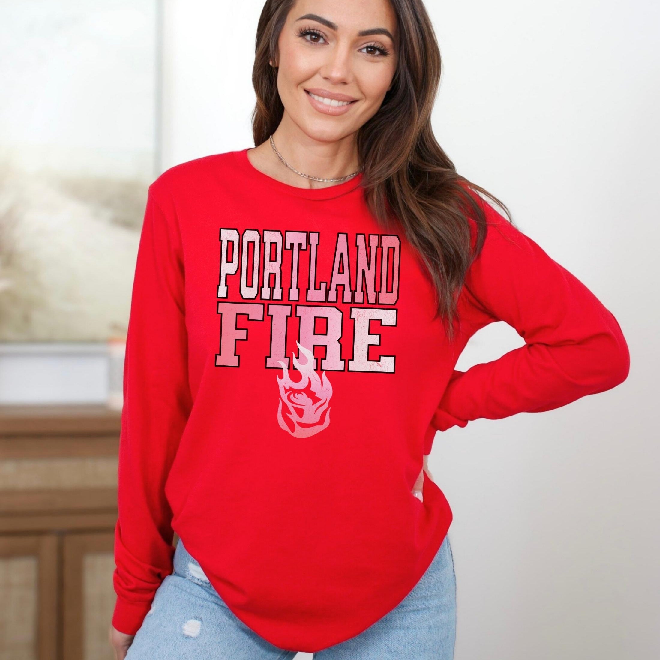 Portland Fire New Era Long Sleeve Tee