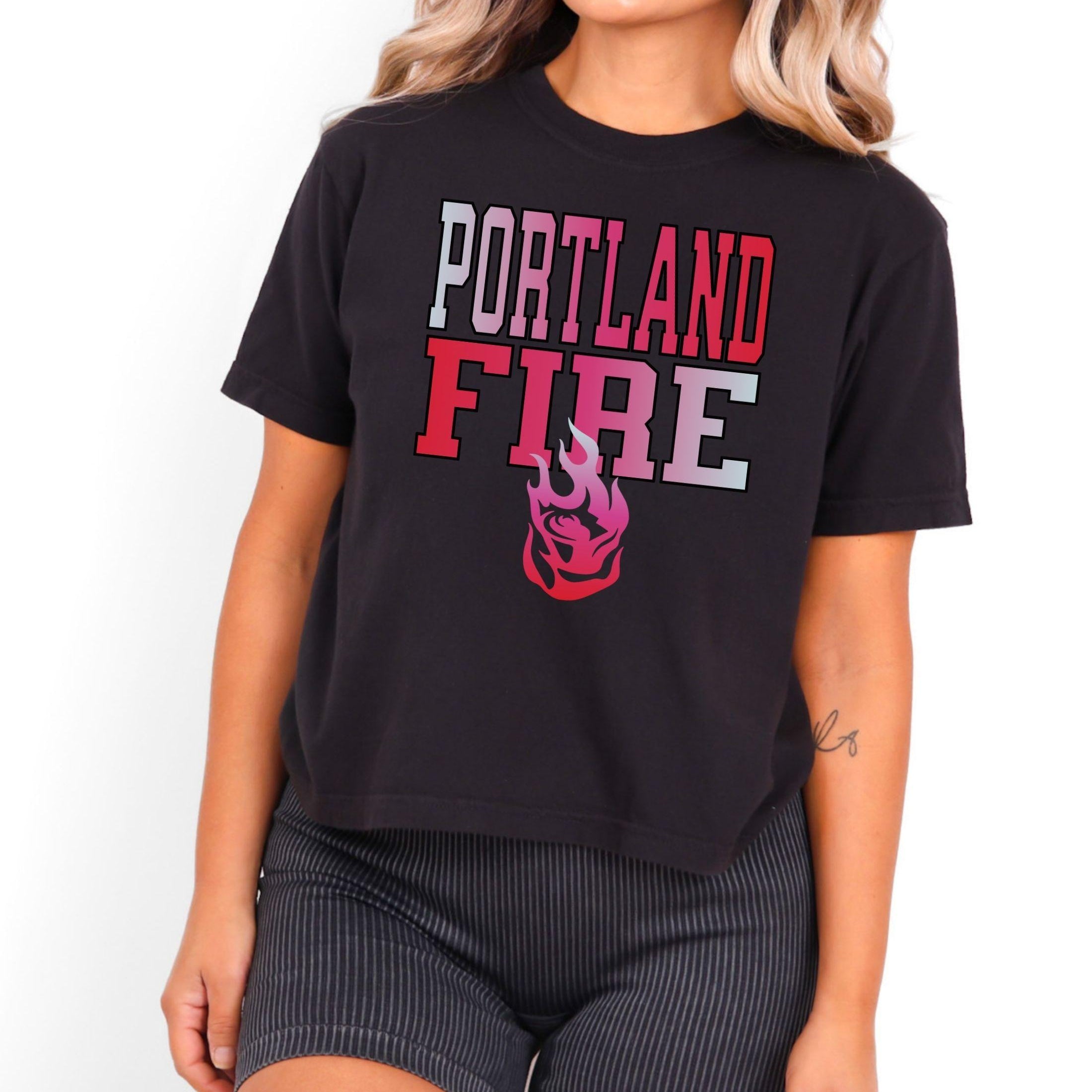 Portland Fire New Era Women's Boxy Crop Top