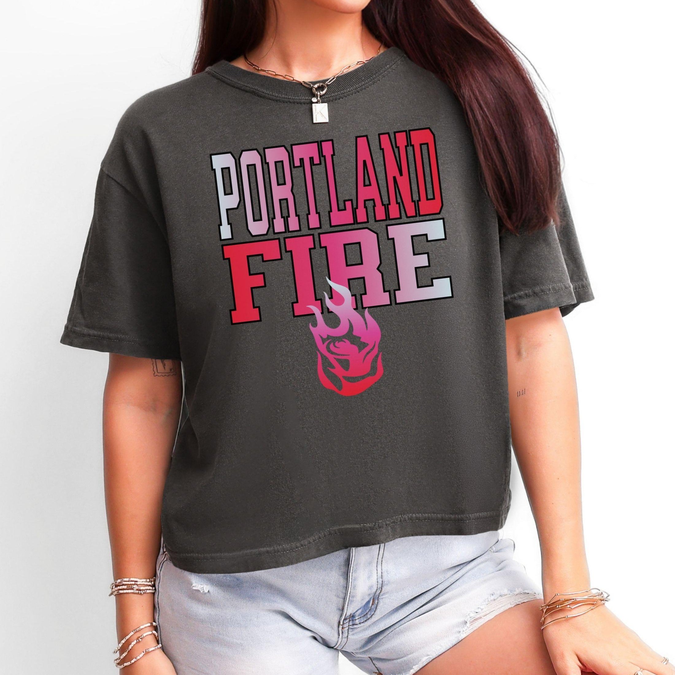 Portland Fire New Era Women's Boxy Crop Top