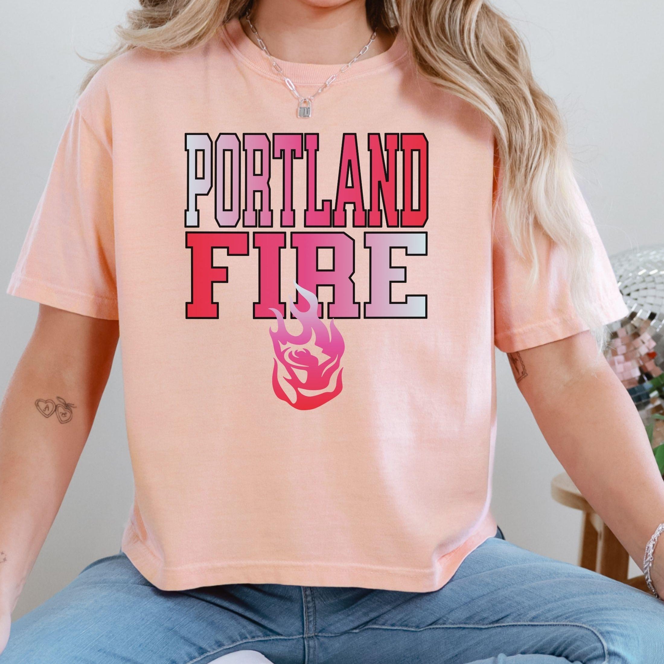 Portland Fire New Era Women's Boxy Crop Top