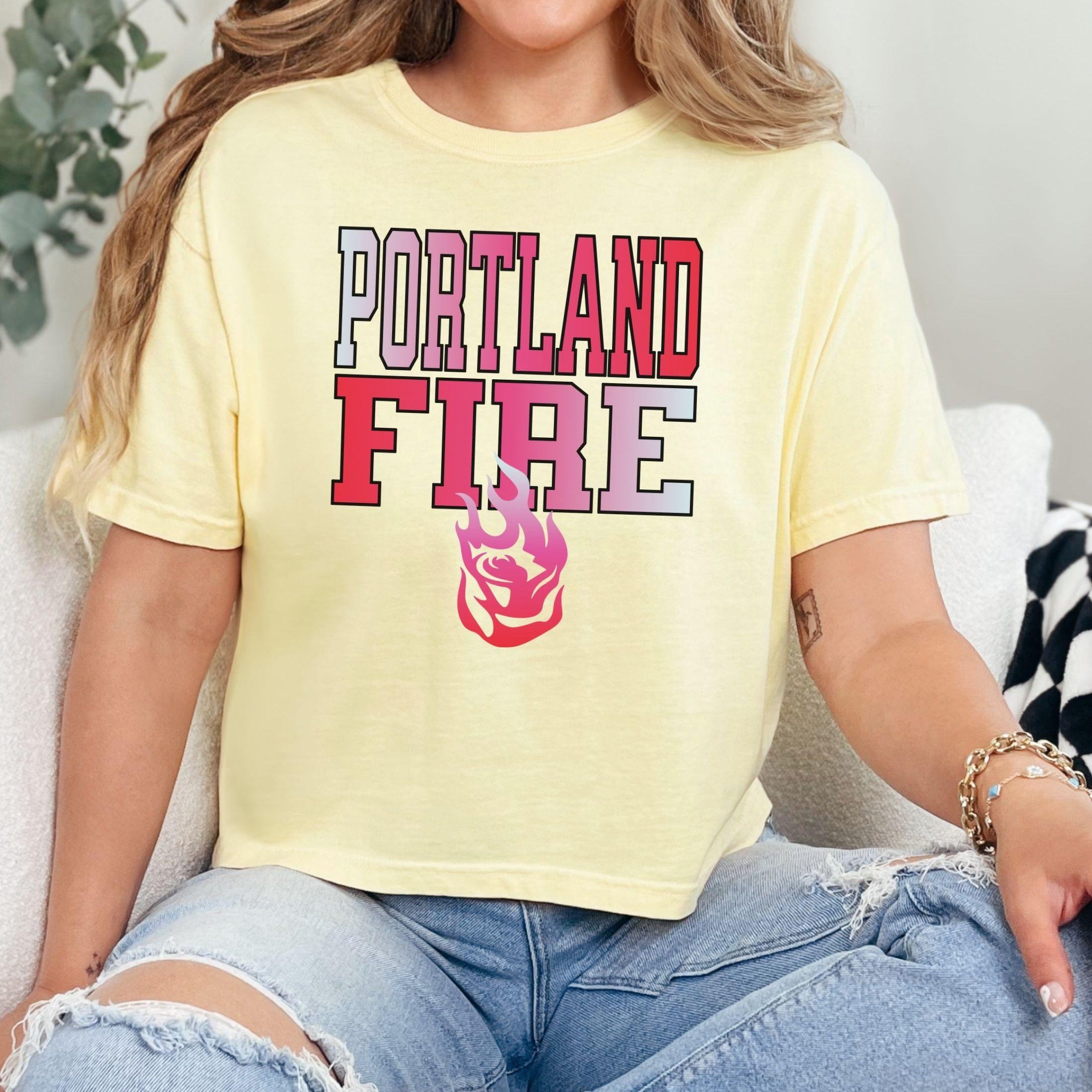 Portland Fire New Era Women's Boxy Crop Top
