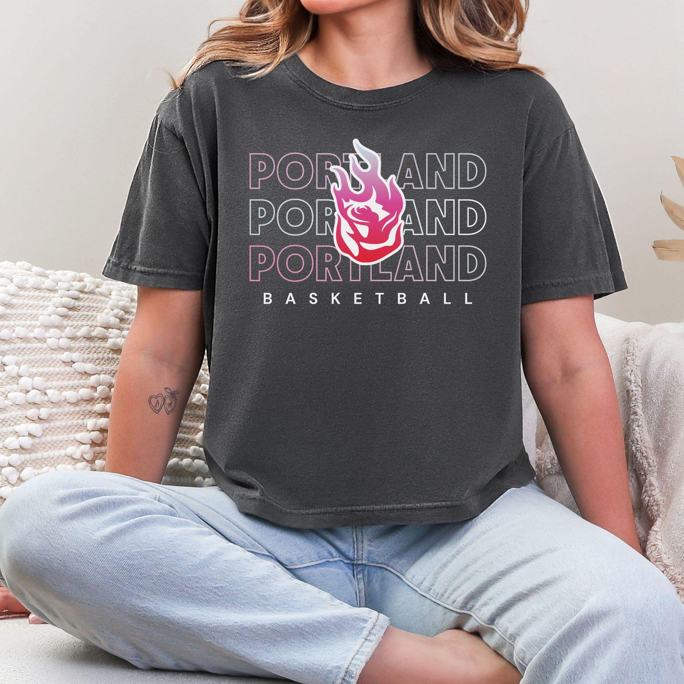 Portland Fire Triple Threat Women's Boxy Crop Top