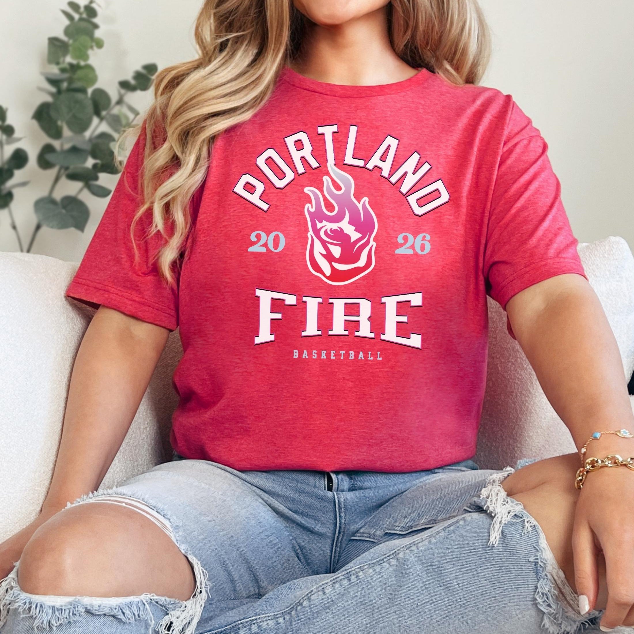 Portland Fire Vintage Hoops ALT T-Shirt