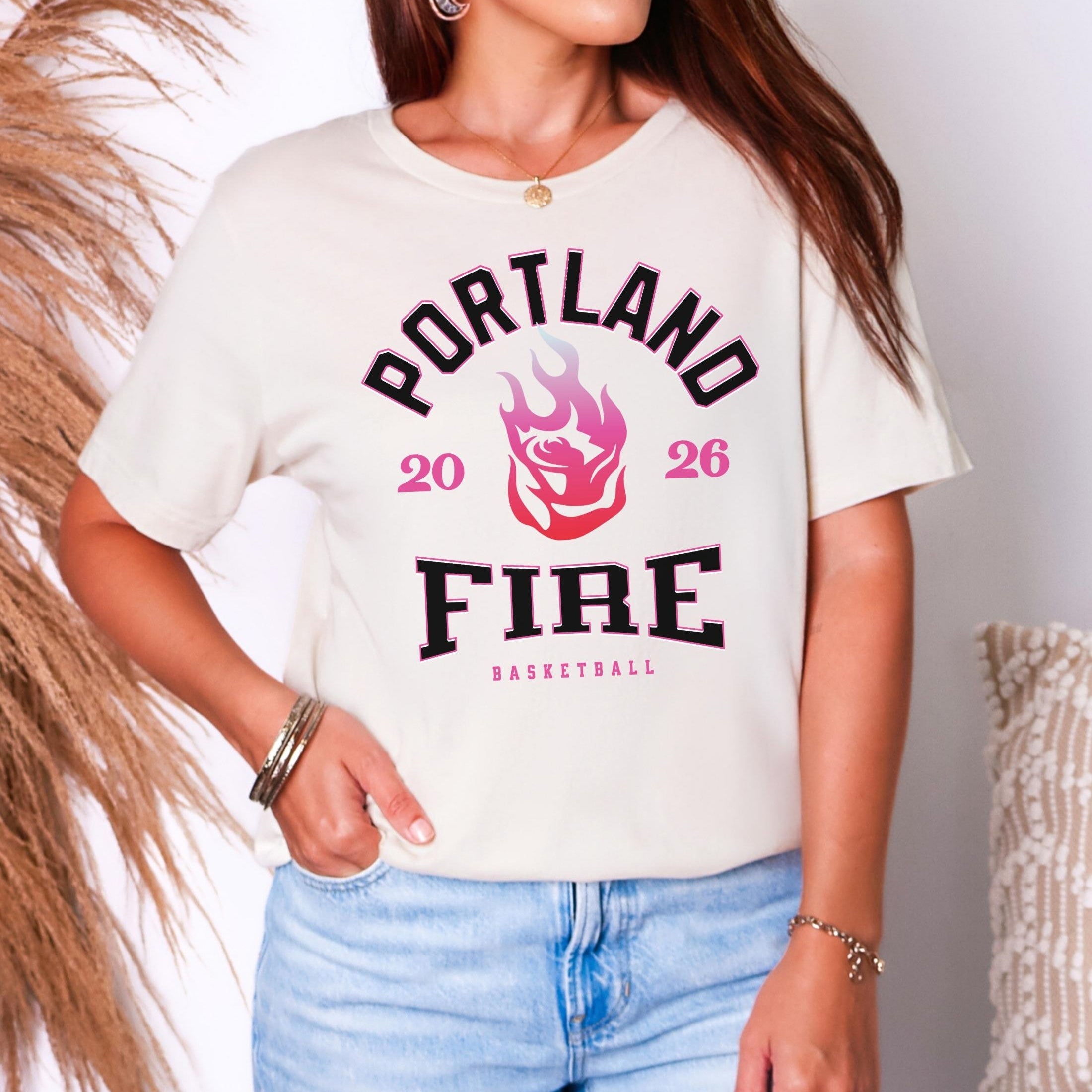 Portland Fire Vintage Hoops ALT T-Shirt