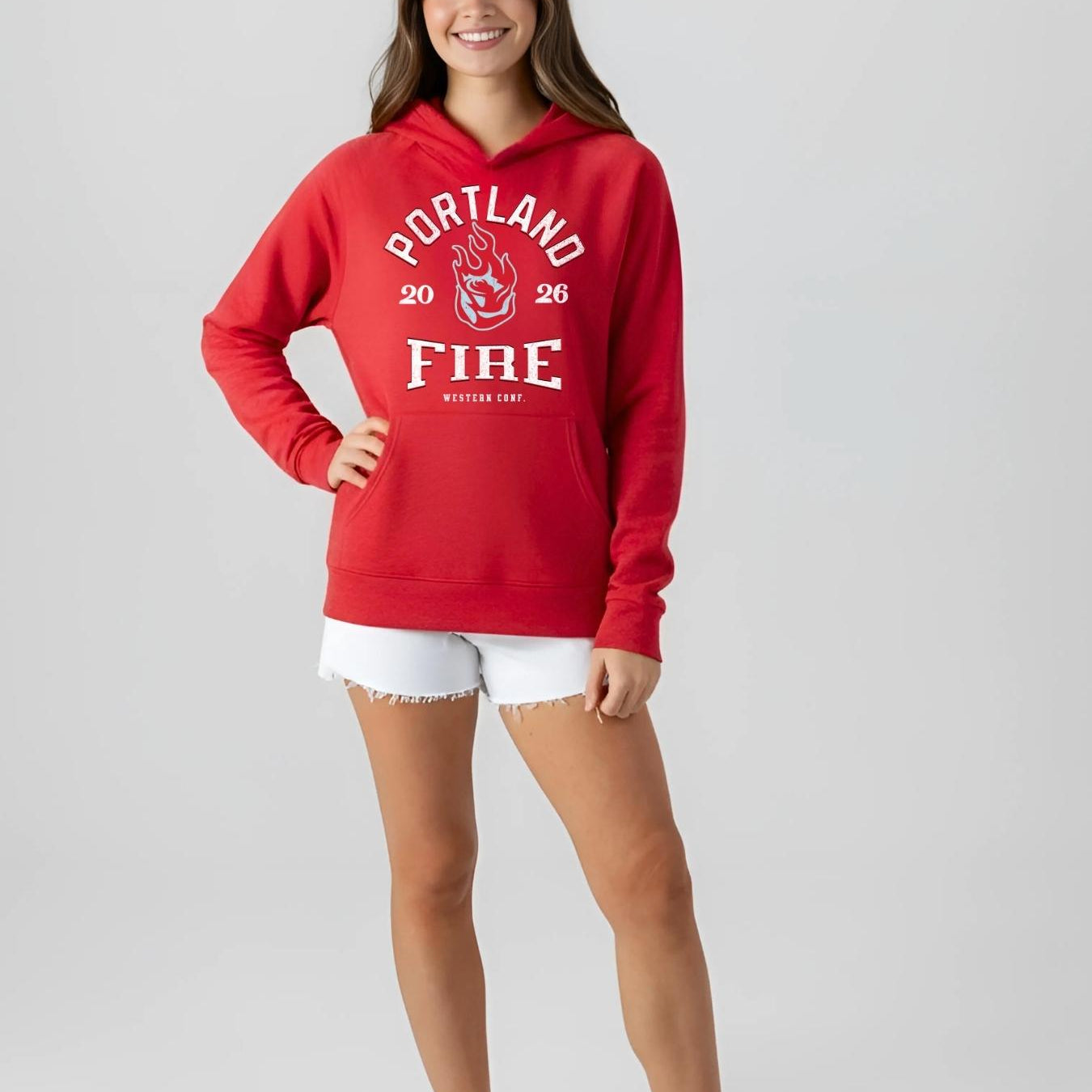 Portland Fire Vintage Hoops Fleece Hoodie