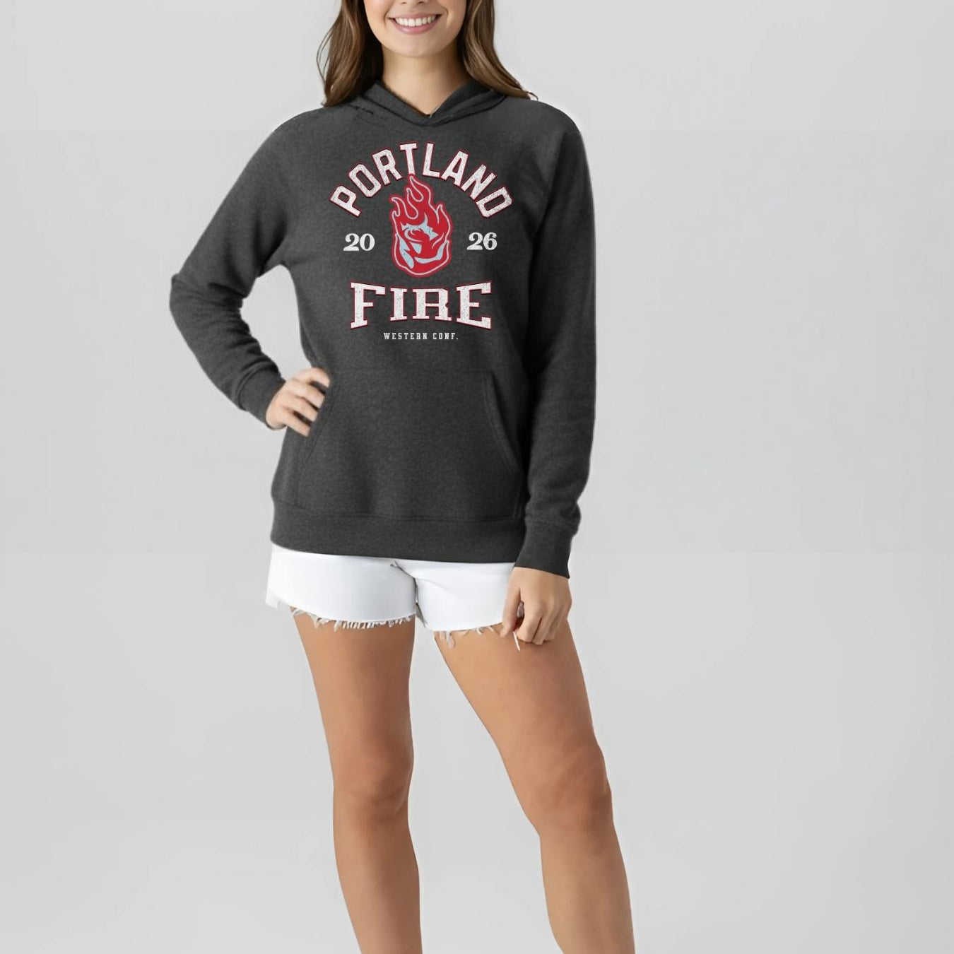 Portland Fire Vintage Hoops Fleece Hoodie