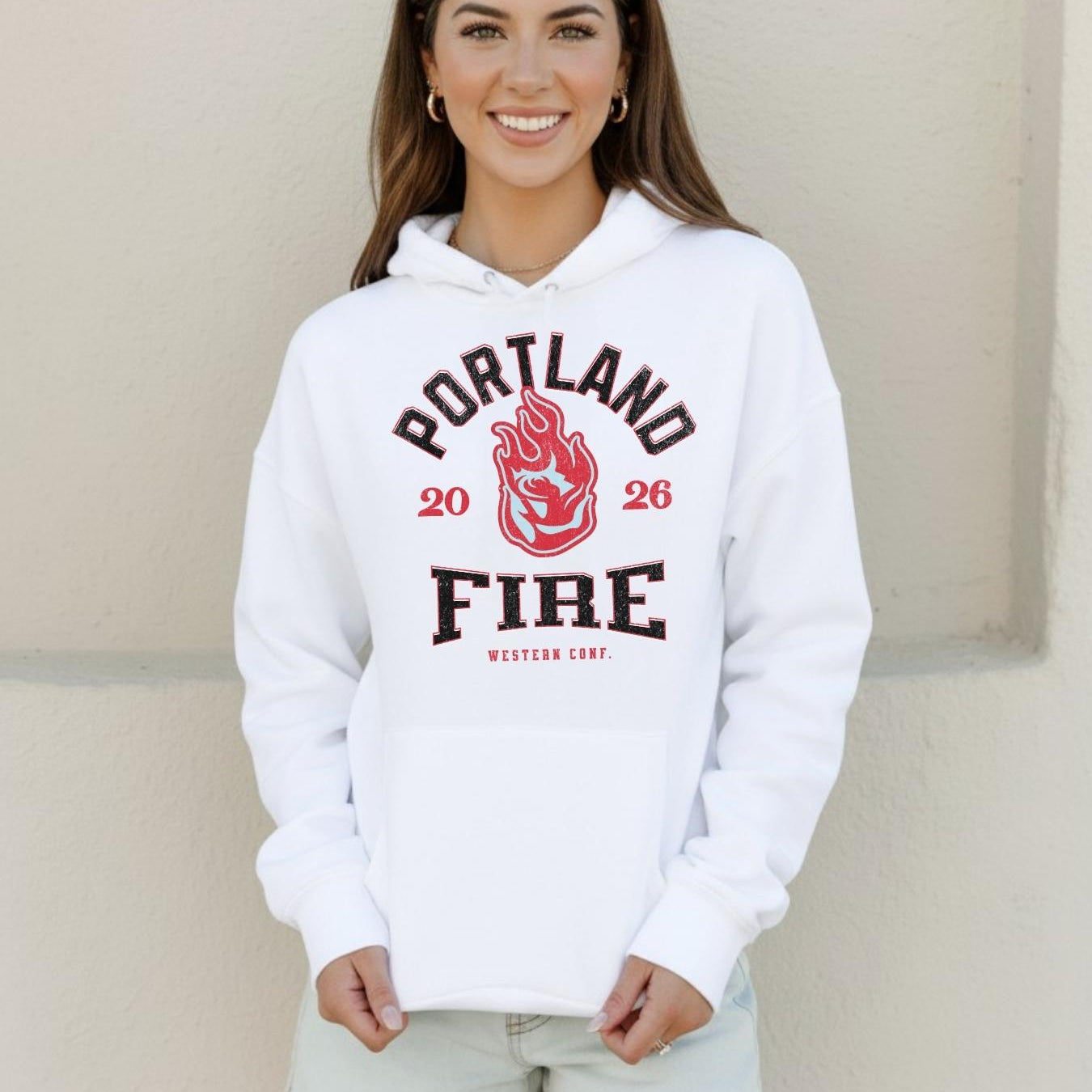 Portland Fire Vintage Hoops Fleece Hoodie