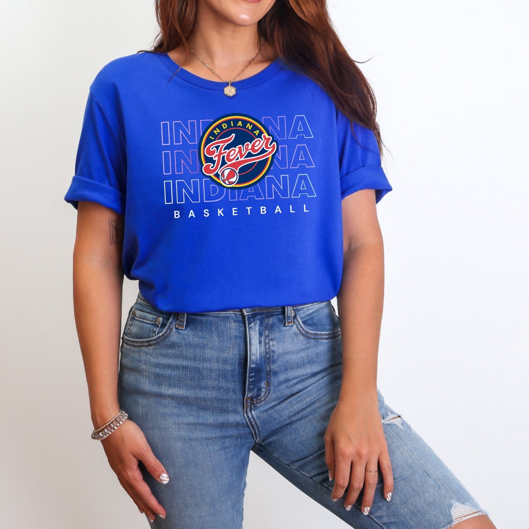 Indiana Fever Triple Threat Gradient Tee
