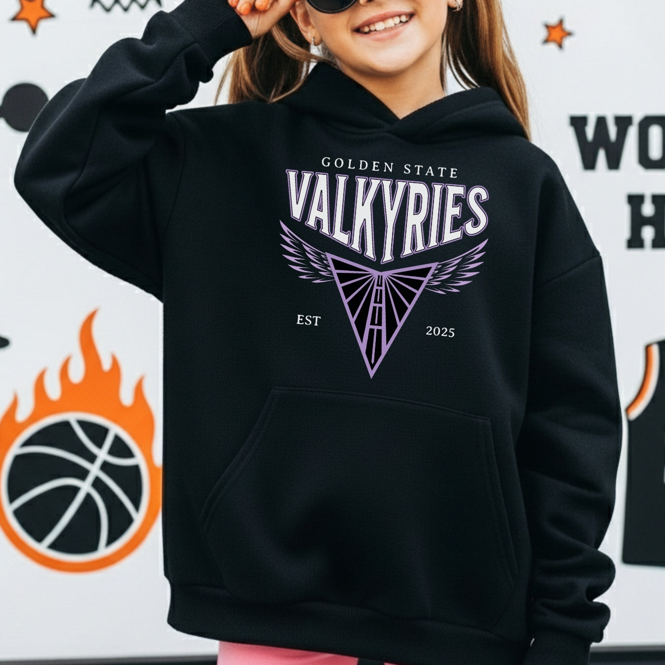 Valkyries Golden State Wings Youth Hoodie