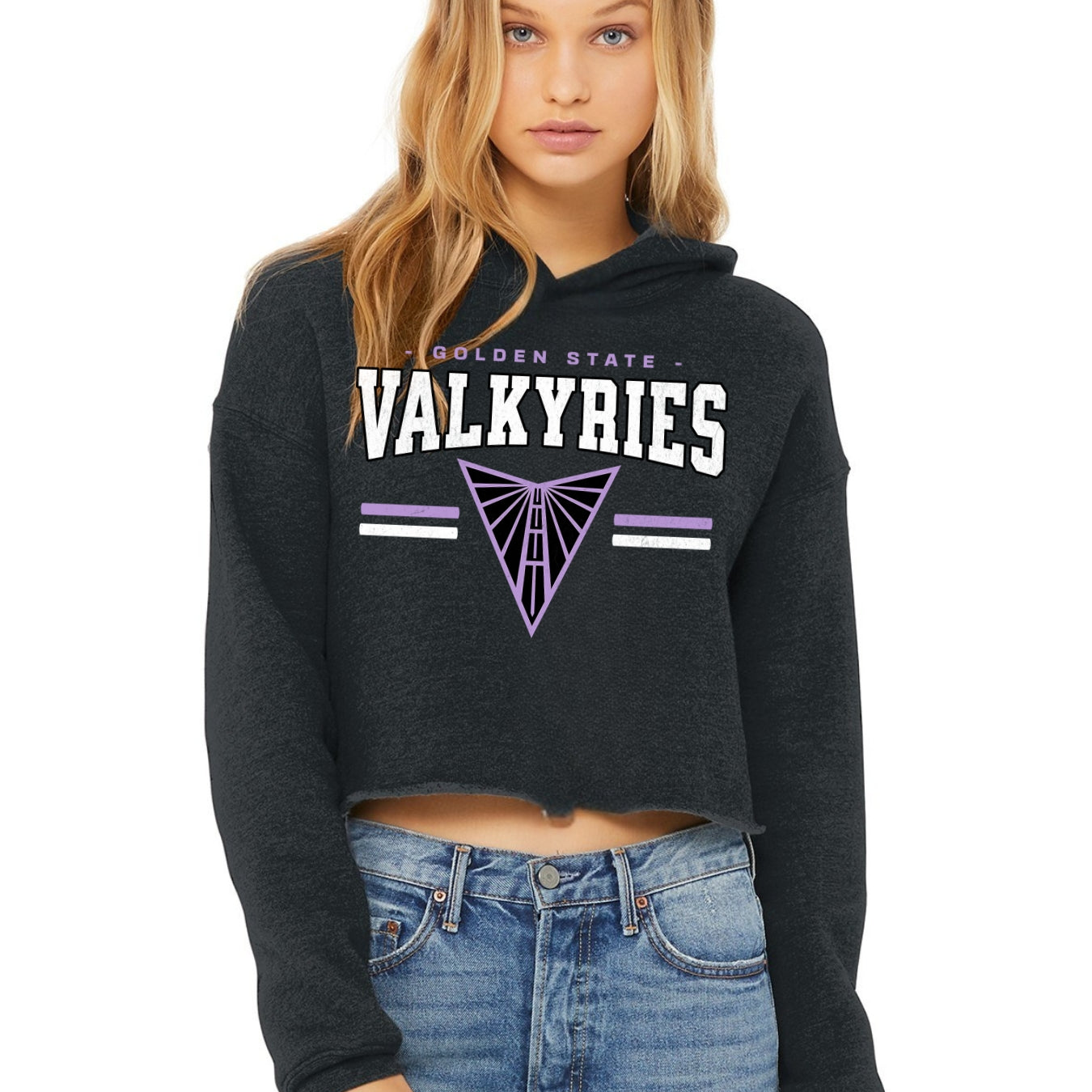 Golden State Valkyries Legacy Cropped Fleece Hoodie