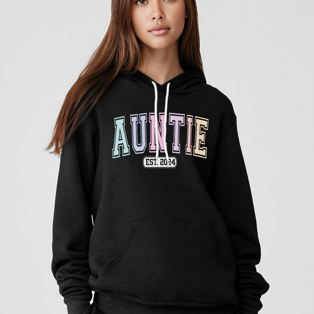 Varsity Auntie Custom Year Fleece Hoodie