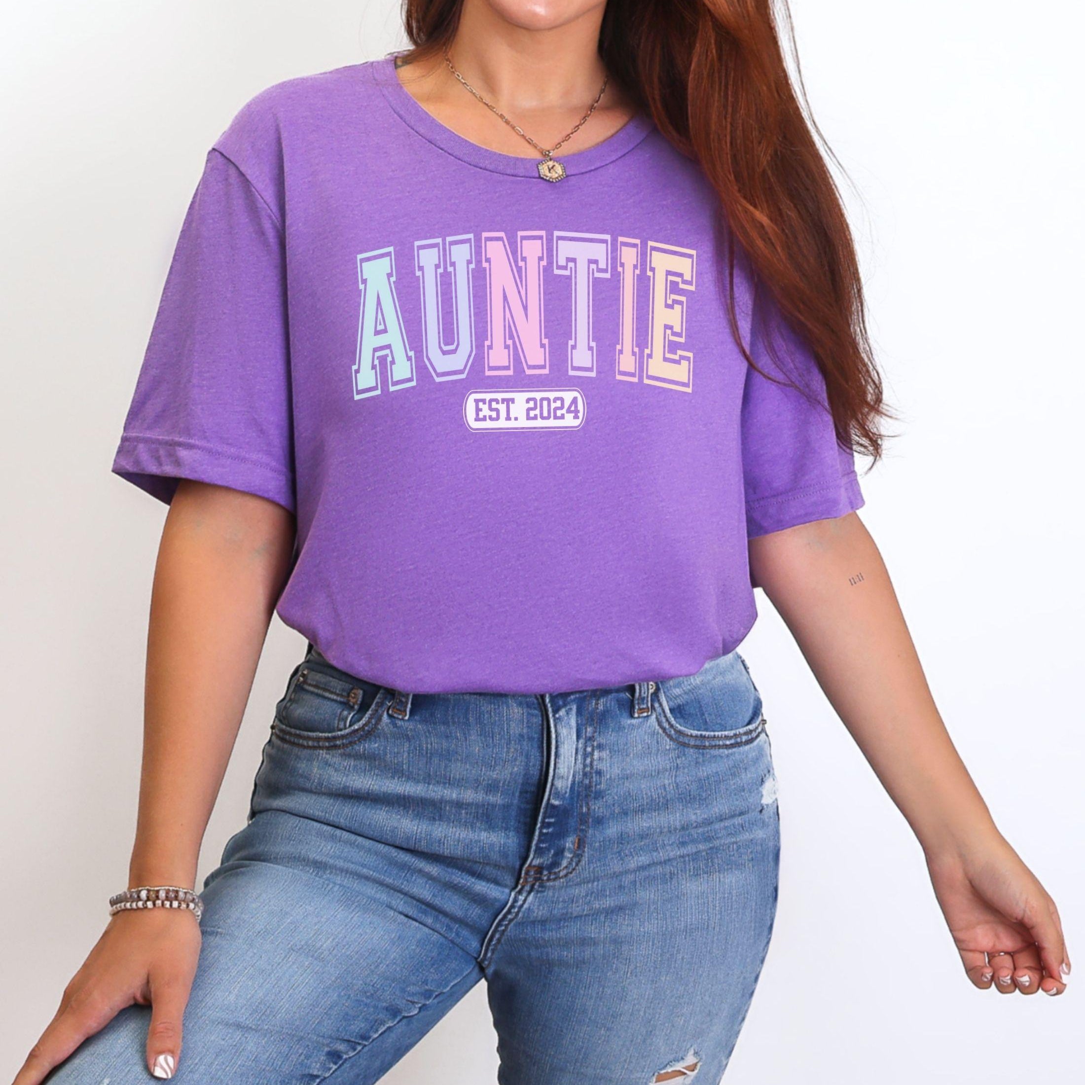 Varsity Auntie Custom Year T-Shirt