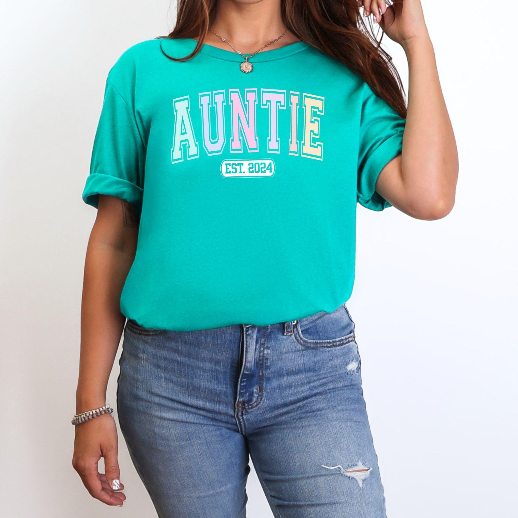 Varsity Auntie Custom Year T-Shirt