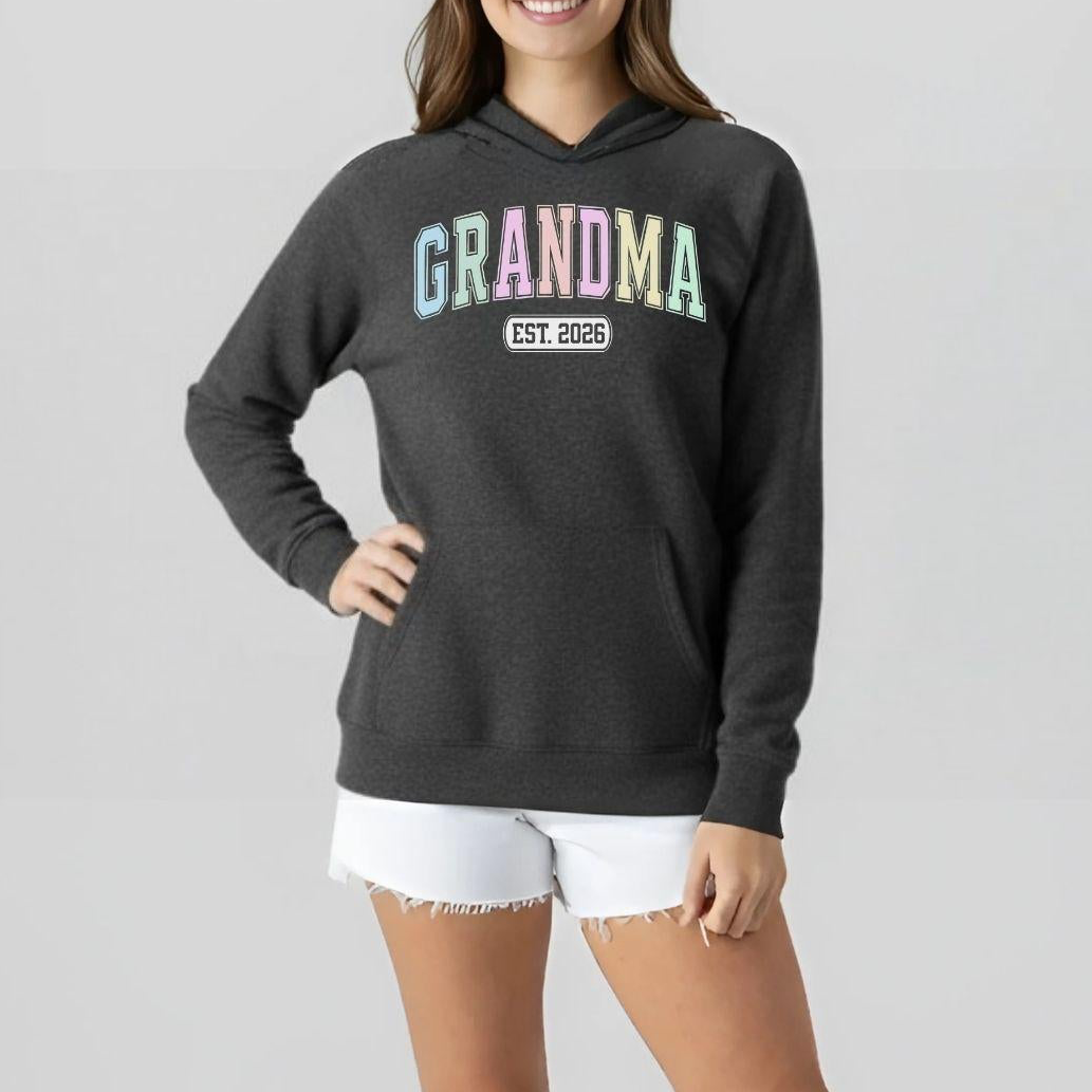 Varsity Grandma Custom Year Fleece Hoodie