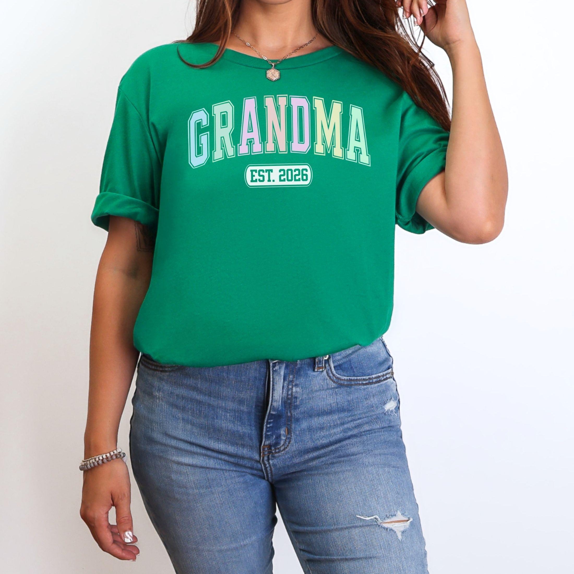 Varsity Grandma Custom Year T-Shirt