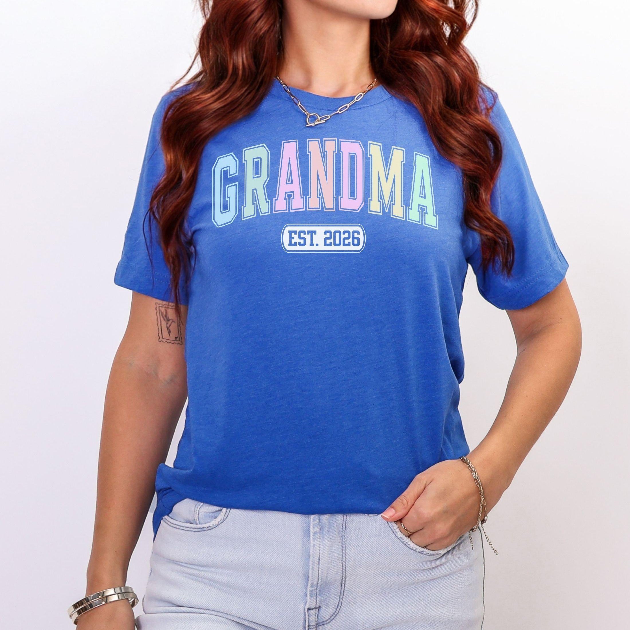 Varsity Grandma Custom Year T-Shirt