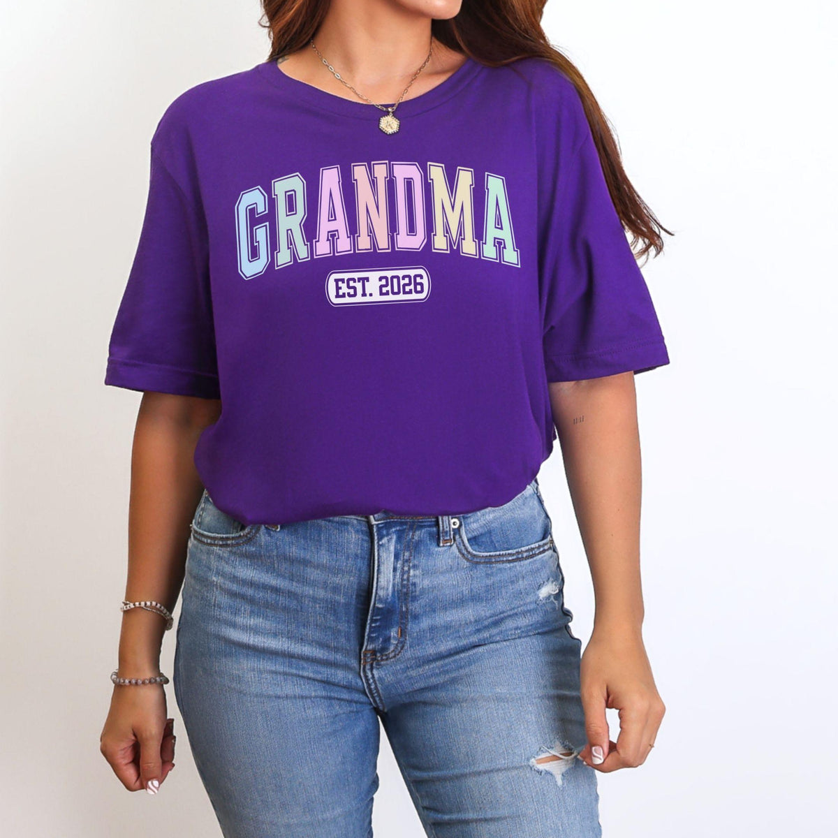 Varsity Grandma Custom Year T-Shirt