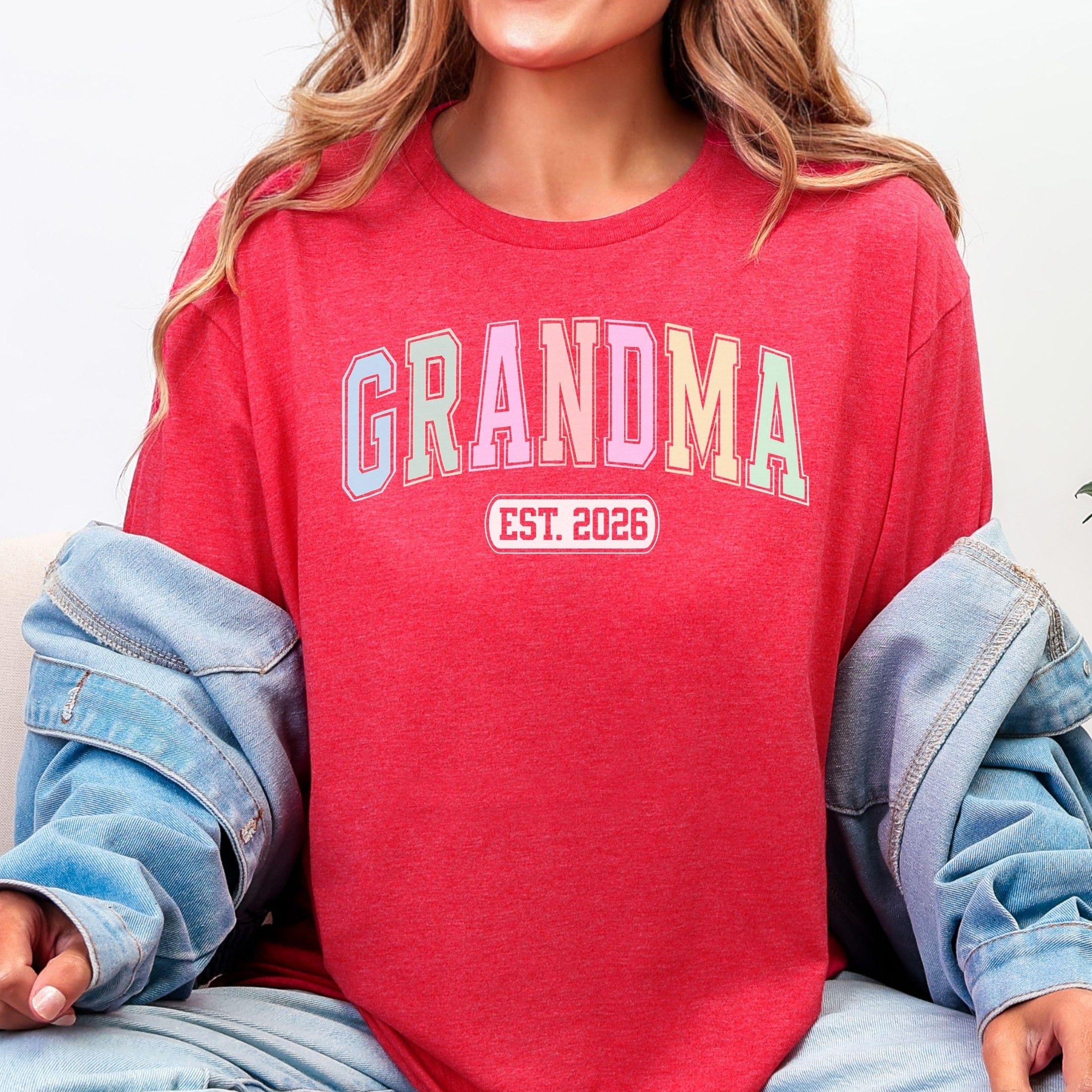 Varsity Grandma Custom Year T-Shirt
