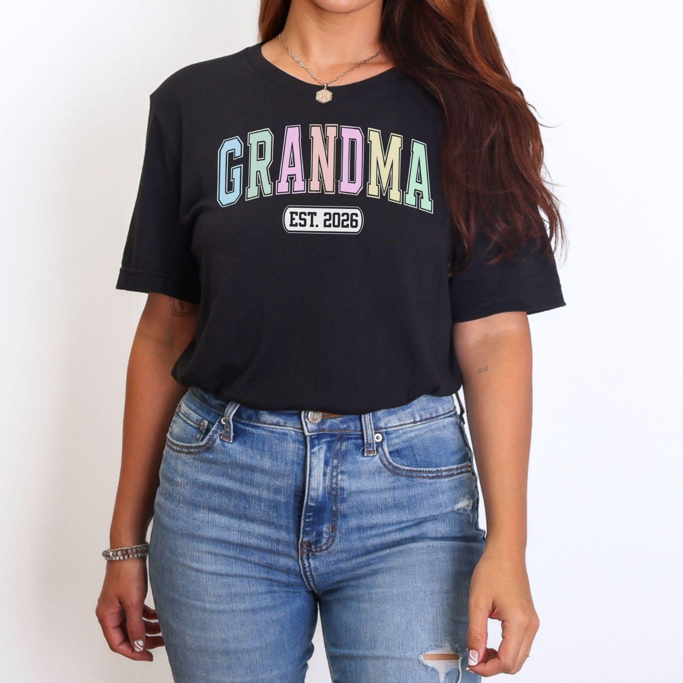 Varsity Grandma Custom Year T-Shirt