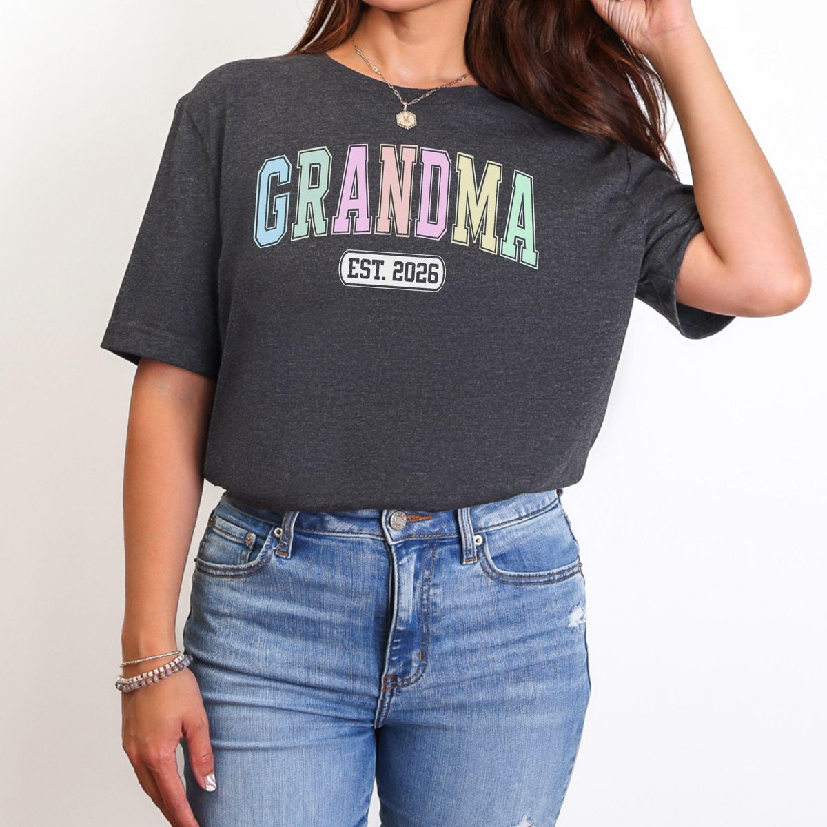 Varsity Grandma Custom Year T-Shirt