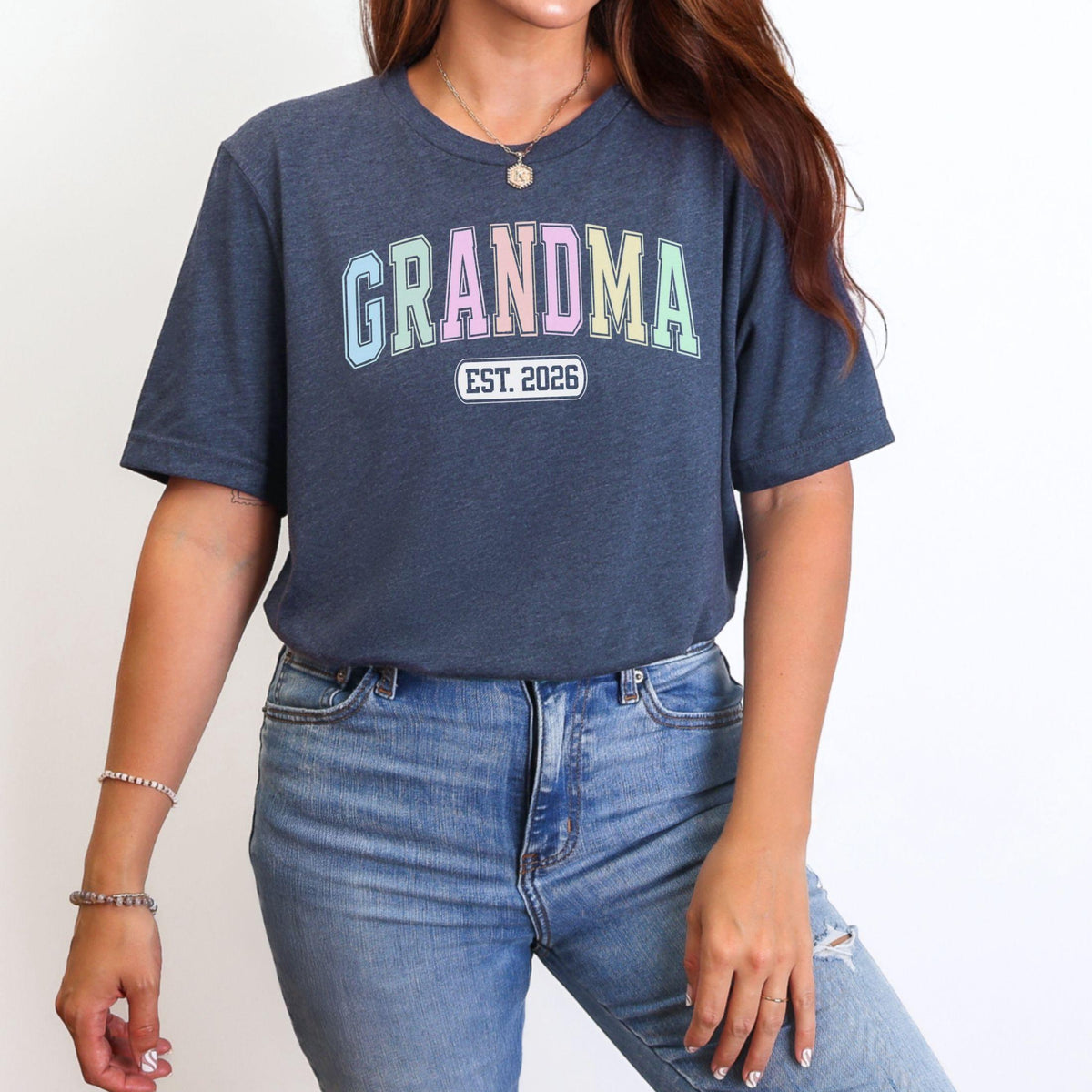 Varsity Grandma Custom Year T-Shirt