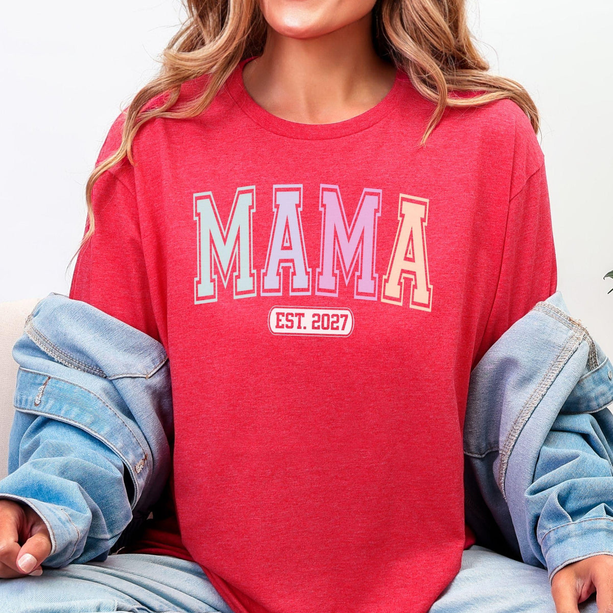 Varsity Mama Custom Year T-Shirt