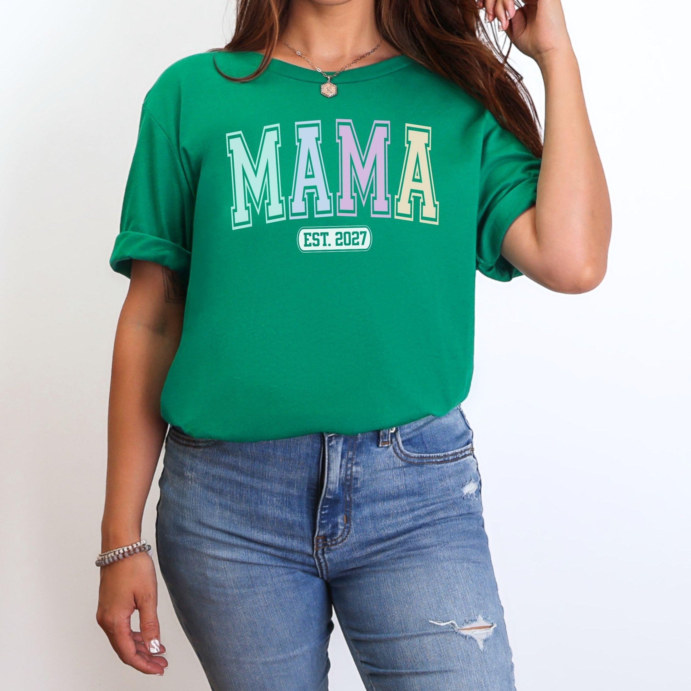 Varsity Mama Custom Year T-Shirt