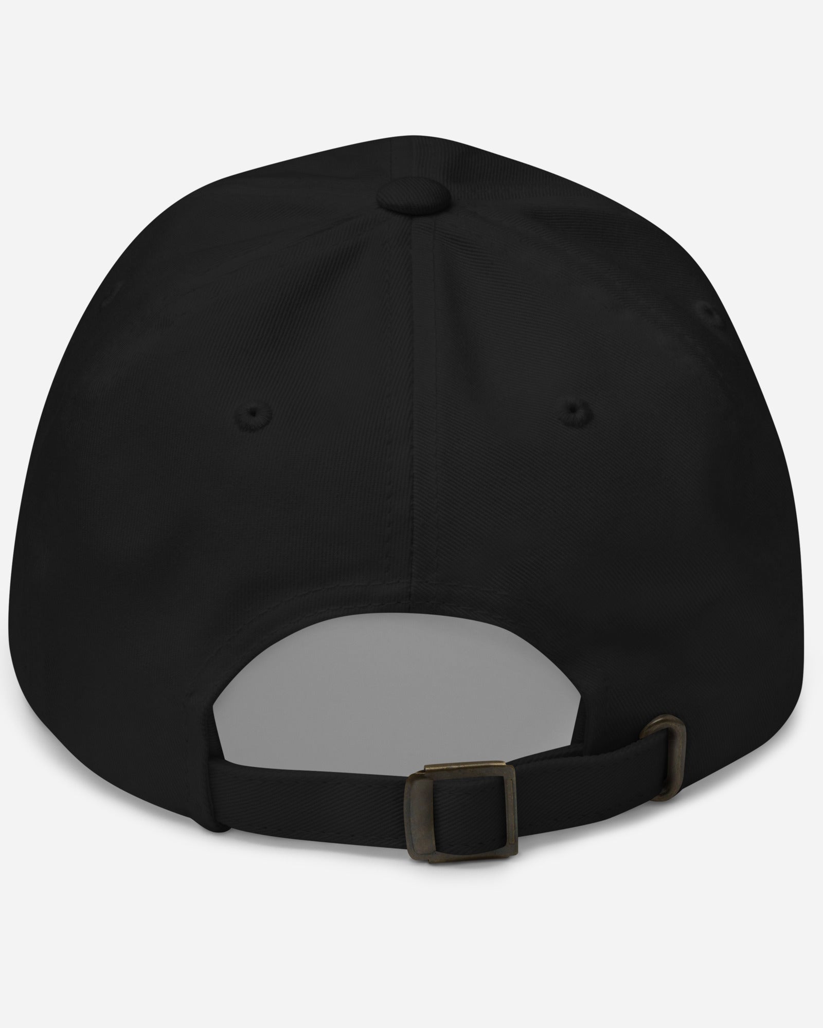Back of black dad hat