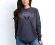 Valkyries Logo with Wings Garment-dyed Long Sleeve T-Shirt