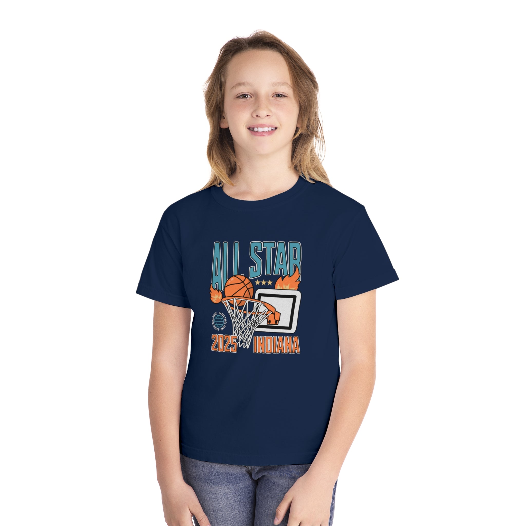 2025 Indiana All Star Game Youth Midweight Tee
