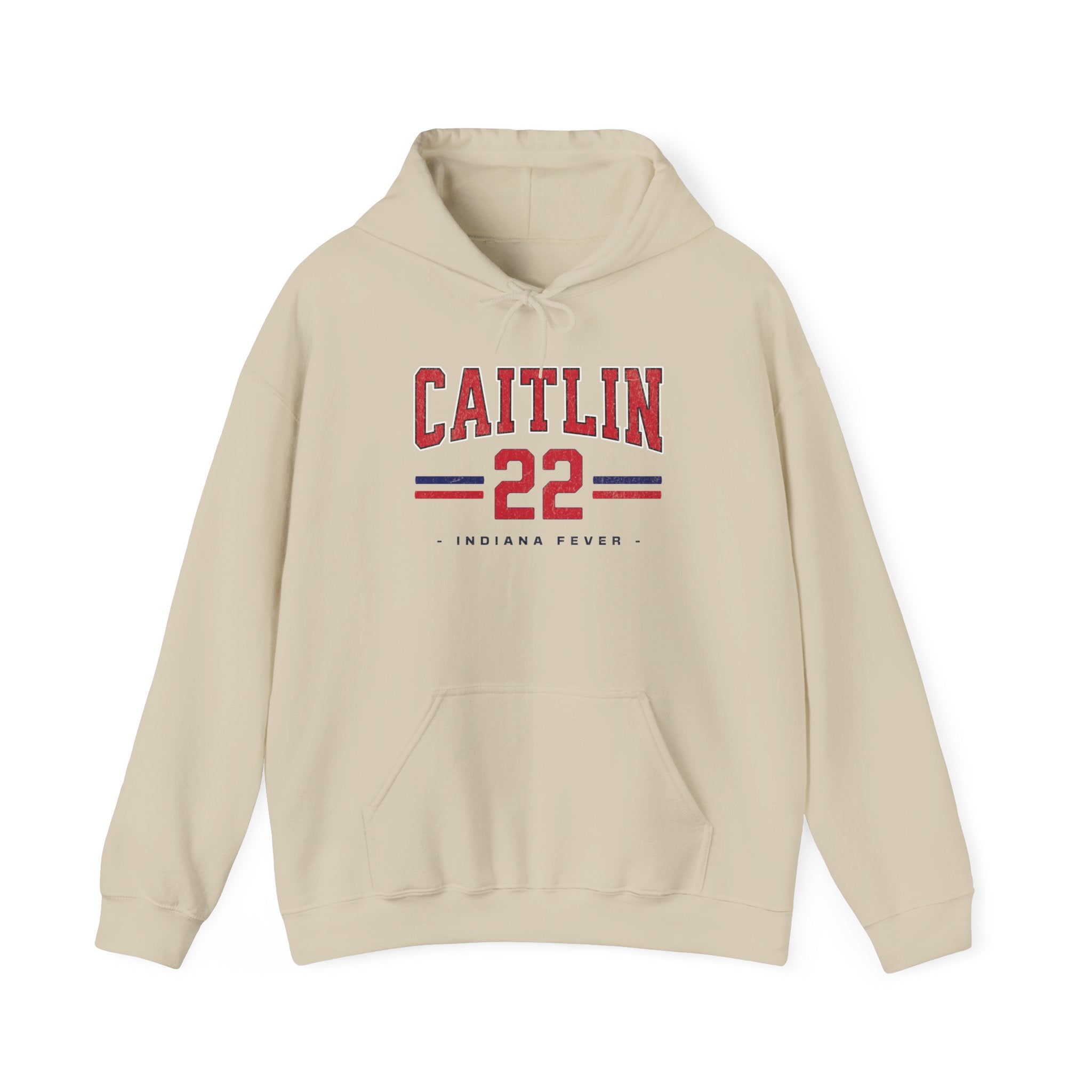 Caitlin 22 Indiana Fever Hoodie in sand