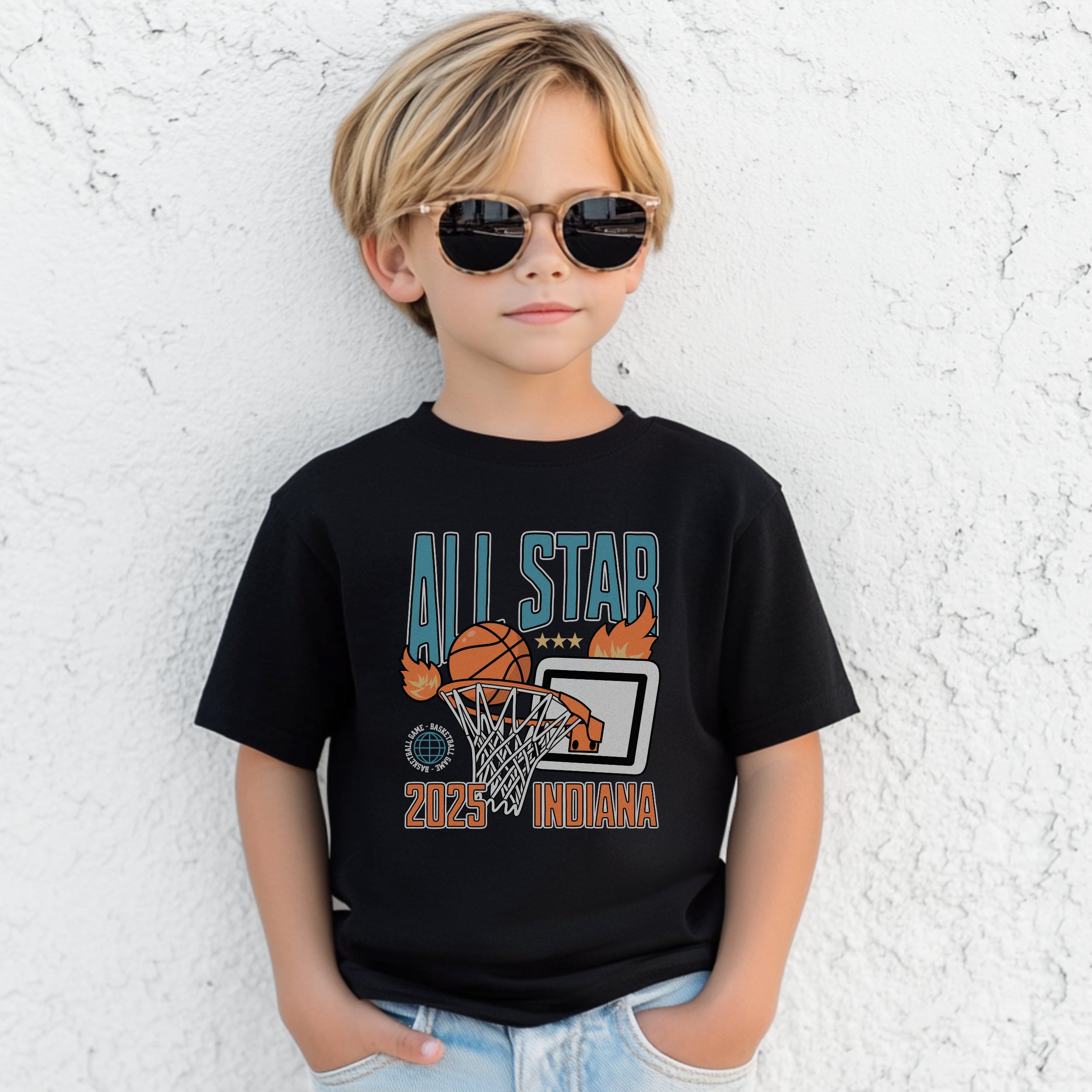2025 Indiana All Star Game Youth Midweight Tee
