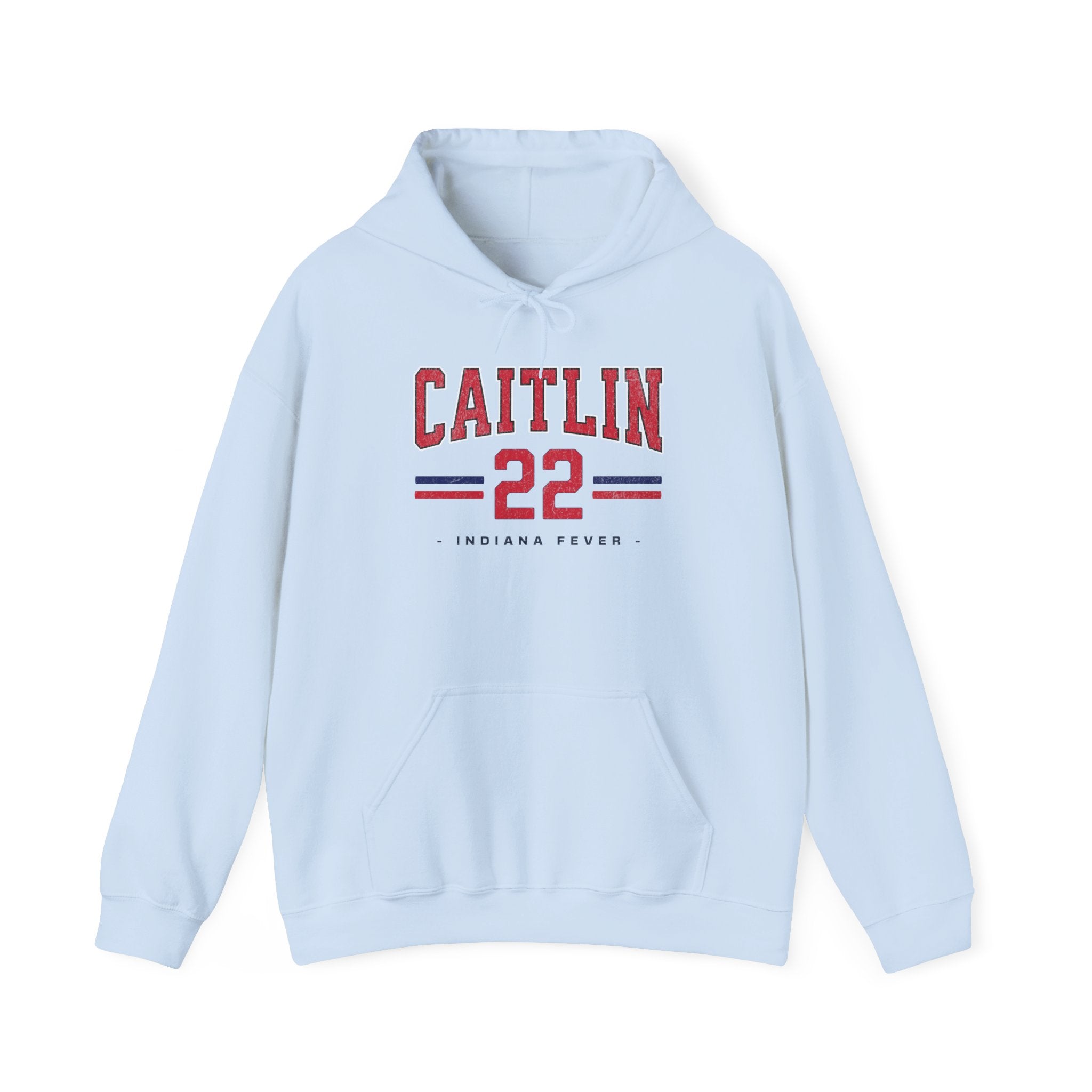 Caitlin Clark 22 Hoodie in light blue
