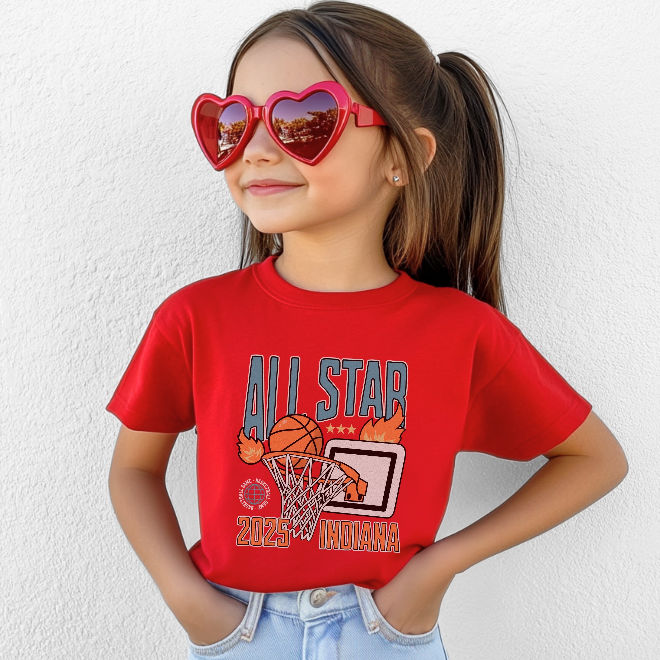 2025 Indiana All Star Game Youth Midweight Tee