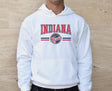 Man wearing white Indiana Fever Hoodie Sweatshirt